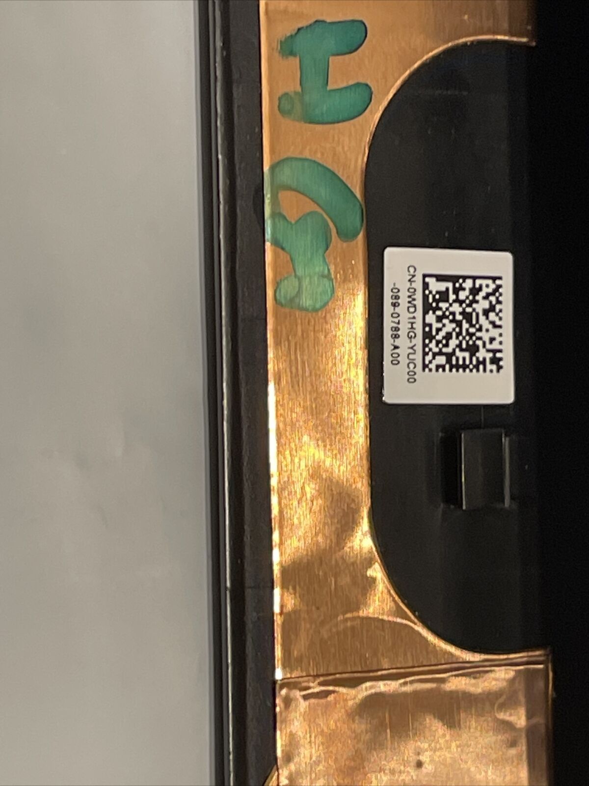 DELL G7 7700 Laptop Air Outlet Heatsink Shaft Cover 3VHVM WD1HG 0WD1HG H1 S1