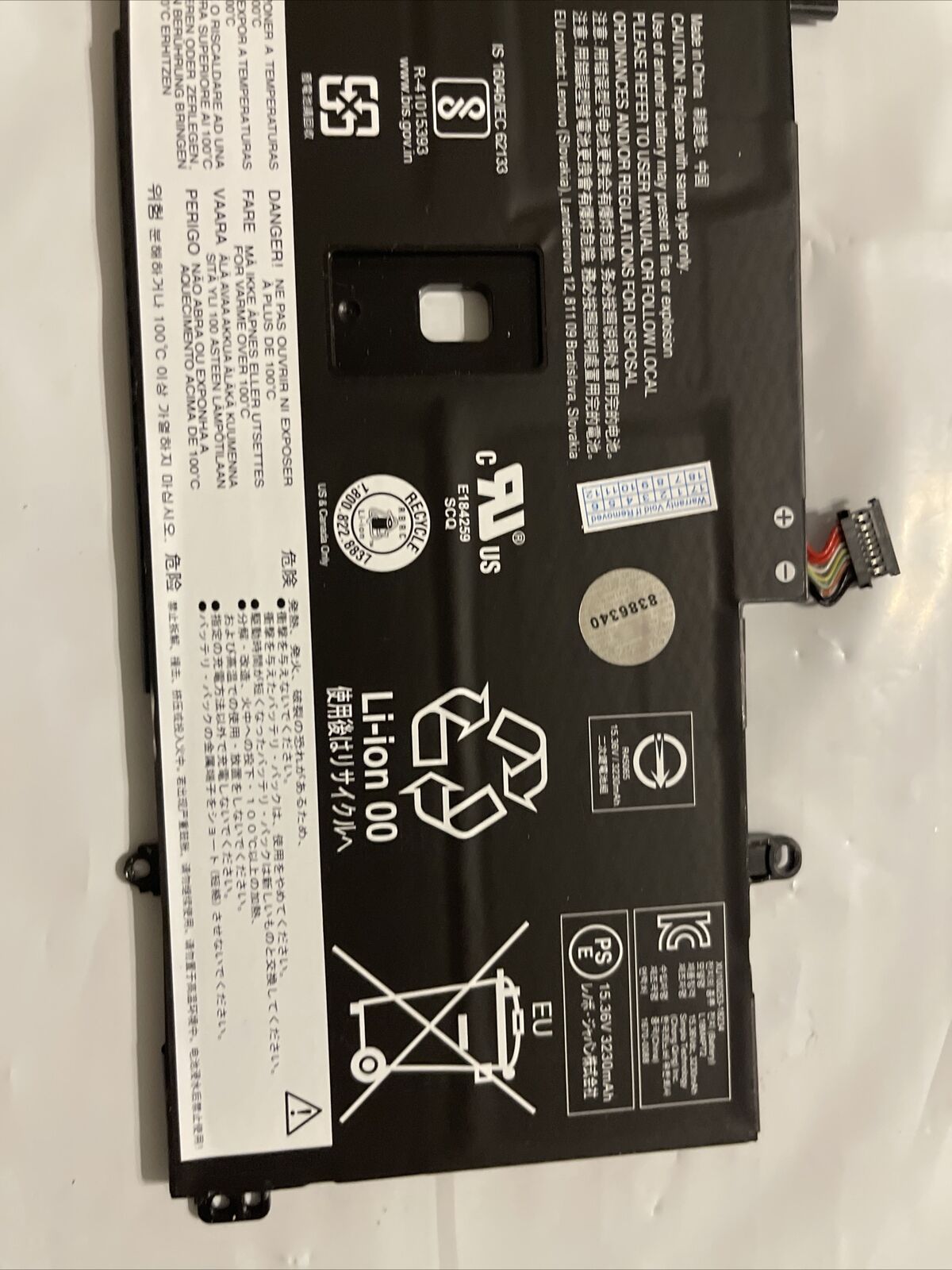 Genuine Lenovo Battery ThinkPad X1 Carbon 7th Gen 2019 02DL005 L18M4P72 X7 ata