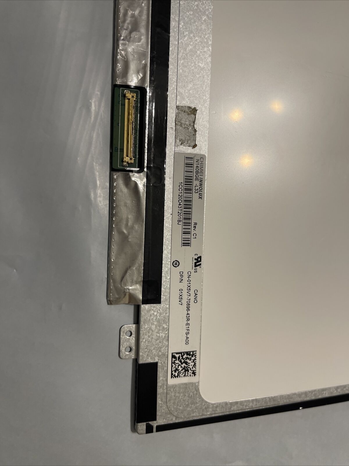 Oem Genuine Dell Dell Display 14" HD LCD LED Screen   1X5V7 01X5V7 S1