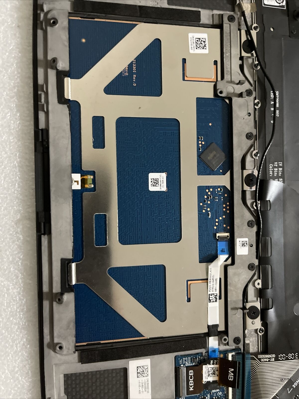 Dell XPS 15 9510 9520 Palmrest US English Keyboard Touchpad 1TD6J 01TD6J KP P6