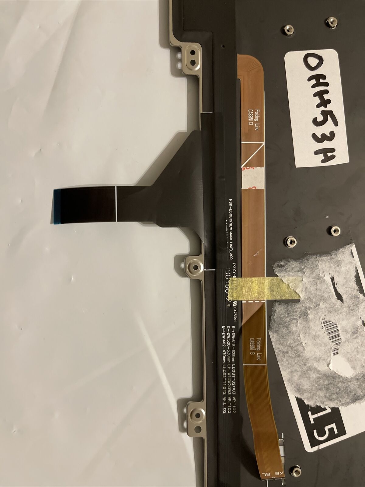 Genuine OEM Dell 0HH53H V155625AS1 US Layout Backlit Keyboard HH53H 0HH53H B4