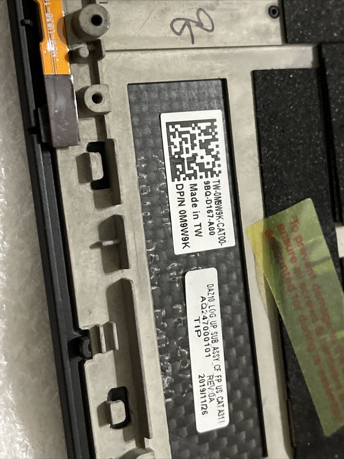 Genuine Dell XPS 9575 Palmrest Touchpad US Backlit Keyboard M9W9K H2 T1