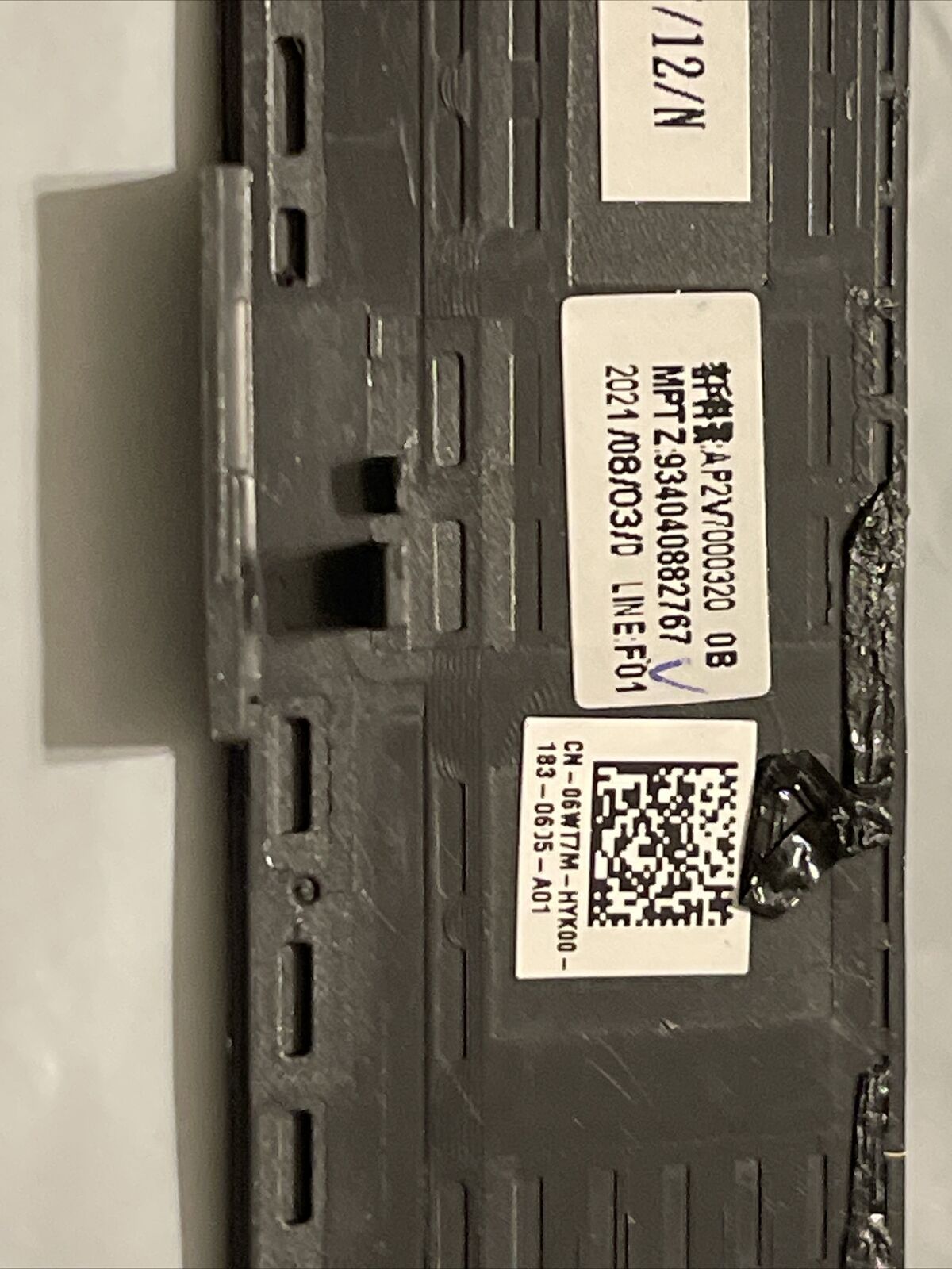 Genuine Dell Precision 7550 M7550 LCD Bezel Front Frame IR 6WT7M 06WT7M N4