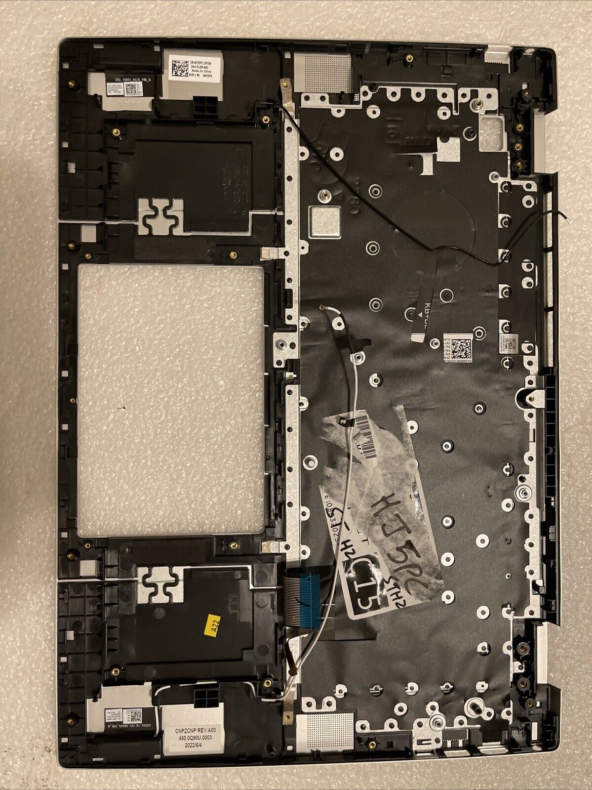 Dell Inspiron 16 5625 5620 Palmrest English Backlit Keyboard Silver 0HJ5PC ST H2