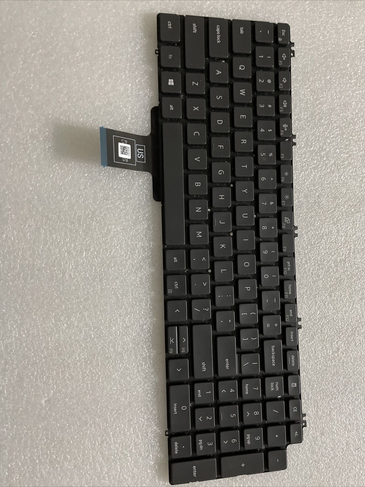 New DELL Precision 7550 7560 7750 7760 Laptop Non Backlit Eng Keyboard 1WYH2 FA