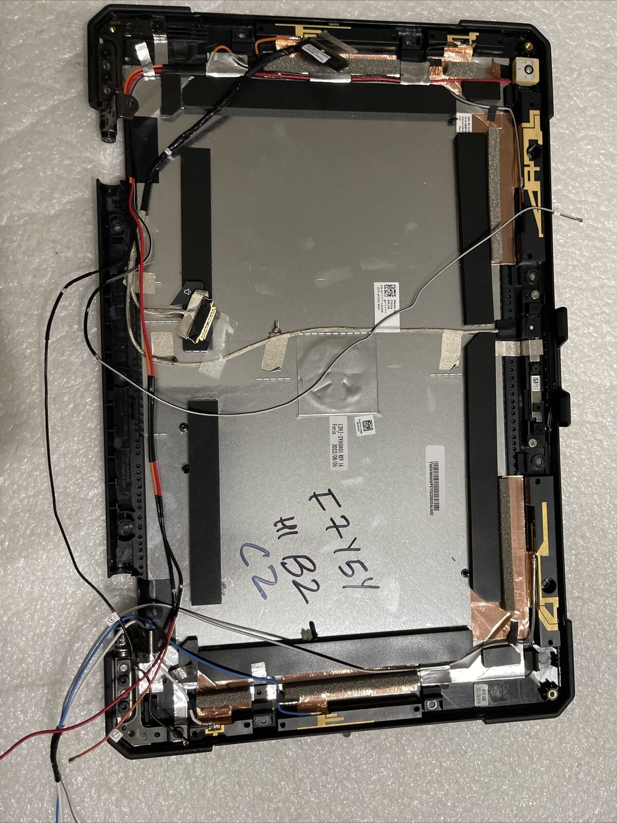 DELL LATITUDE 5430 RUGGED Laptop 14 LCD TOP Lid Camera Extra Hinges F7Y5Y H1B2C2