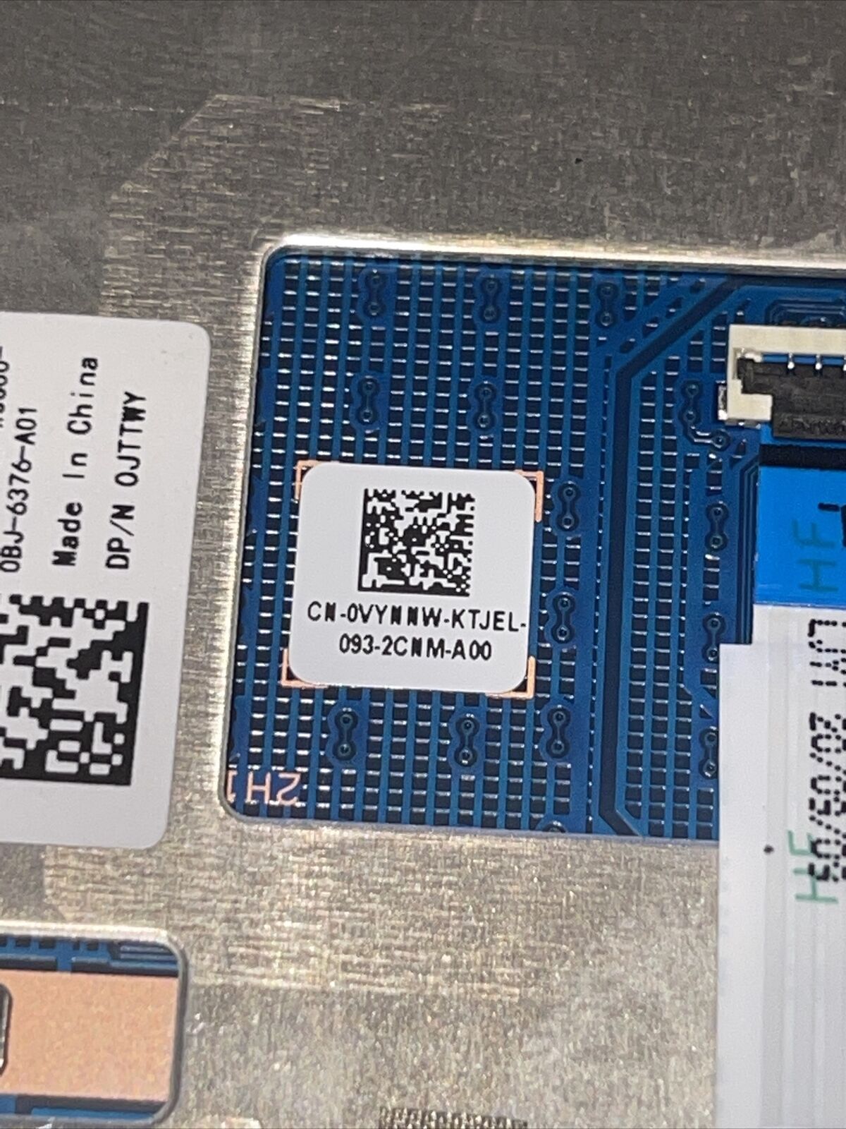 OEM Dell Inspiron 15 7590 Laptop Touchpad Sensor Module VYNNW JTTWY black B2