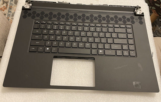 Genuine Dell M17 R5 AMD laptop palmrest RGB US Eng Backlit Keyboard 0VNRXH HK H2
