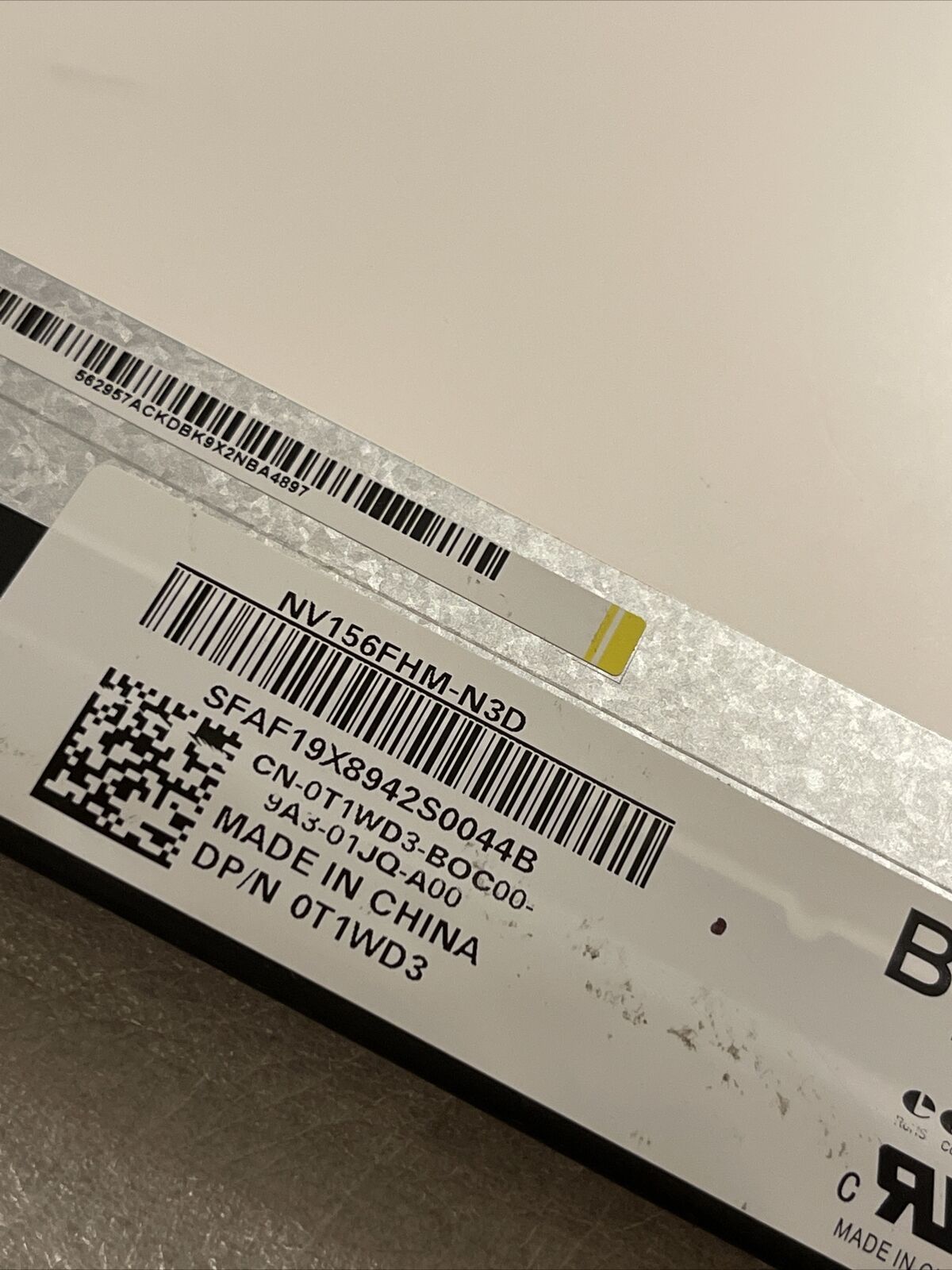 Dell OEM Inspiron 5593 15.6" FHD LCD LED Widescreen Matte TB02 - T1WD3 S5