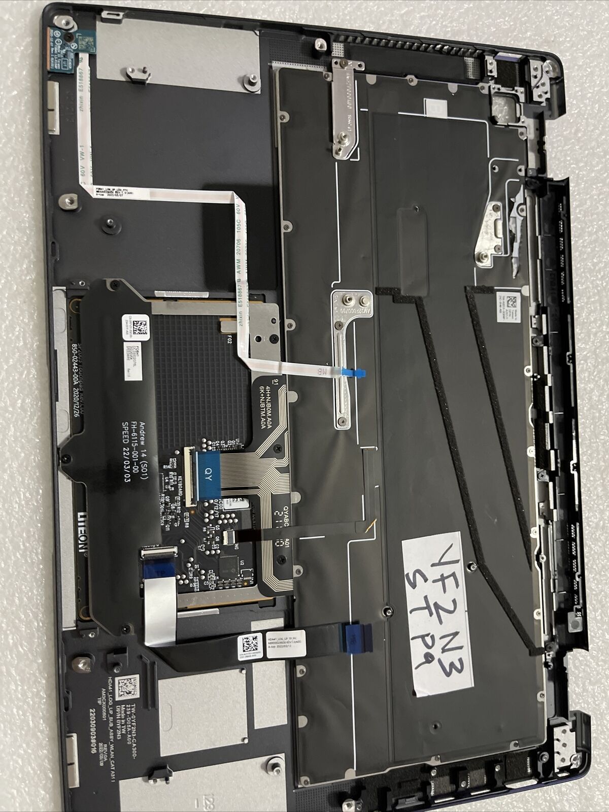 Genuine Dell Latitude 9430 Laptop Us BCL Keyboard Palmrest Gray R0J9D YF2N3 STP9