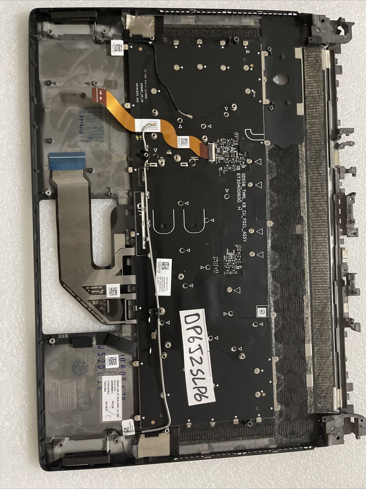 New Dell Alienware X15 R1 R2 Laptop Palmrest Spanish Backlit Keyboard DP6J2 SLP6