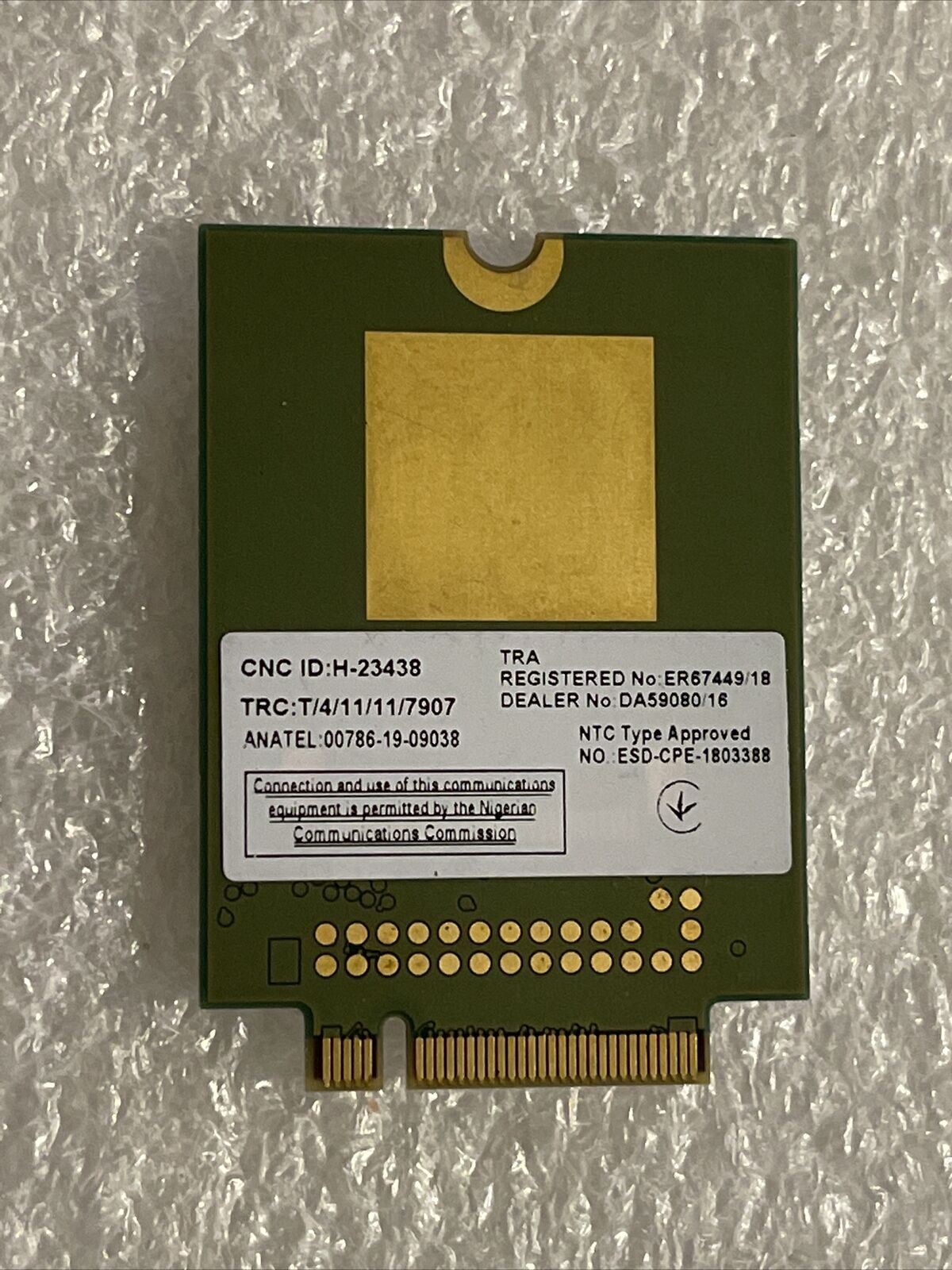 Genuine Fibocom L860-GL DW5822e 4G LTE WWAN Wireless Card(A00) D4J5M
