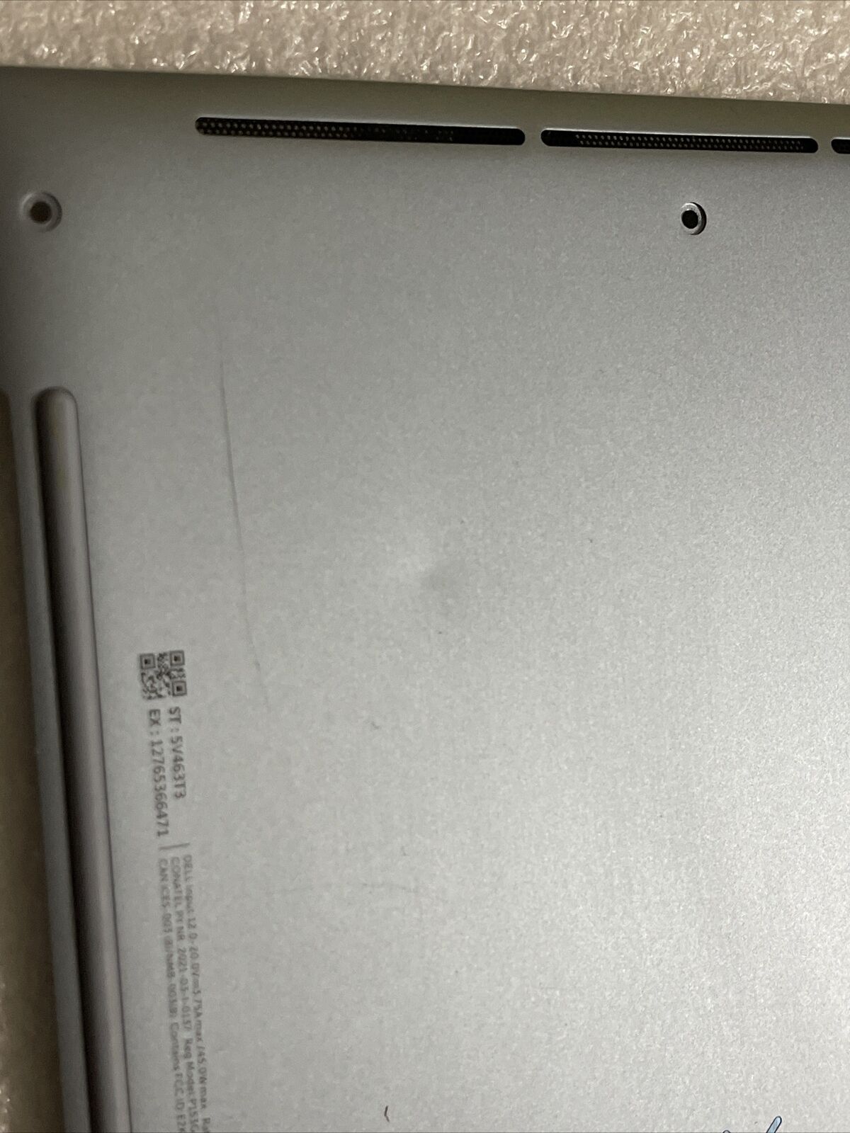Genuine Dell XPS 13 9315 2022 Bottom Base Cover BLUE 0Y9PFC Y9PFC H4 C6 Dented