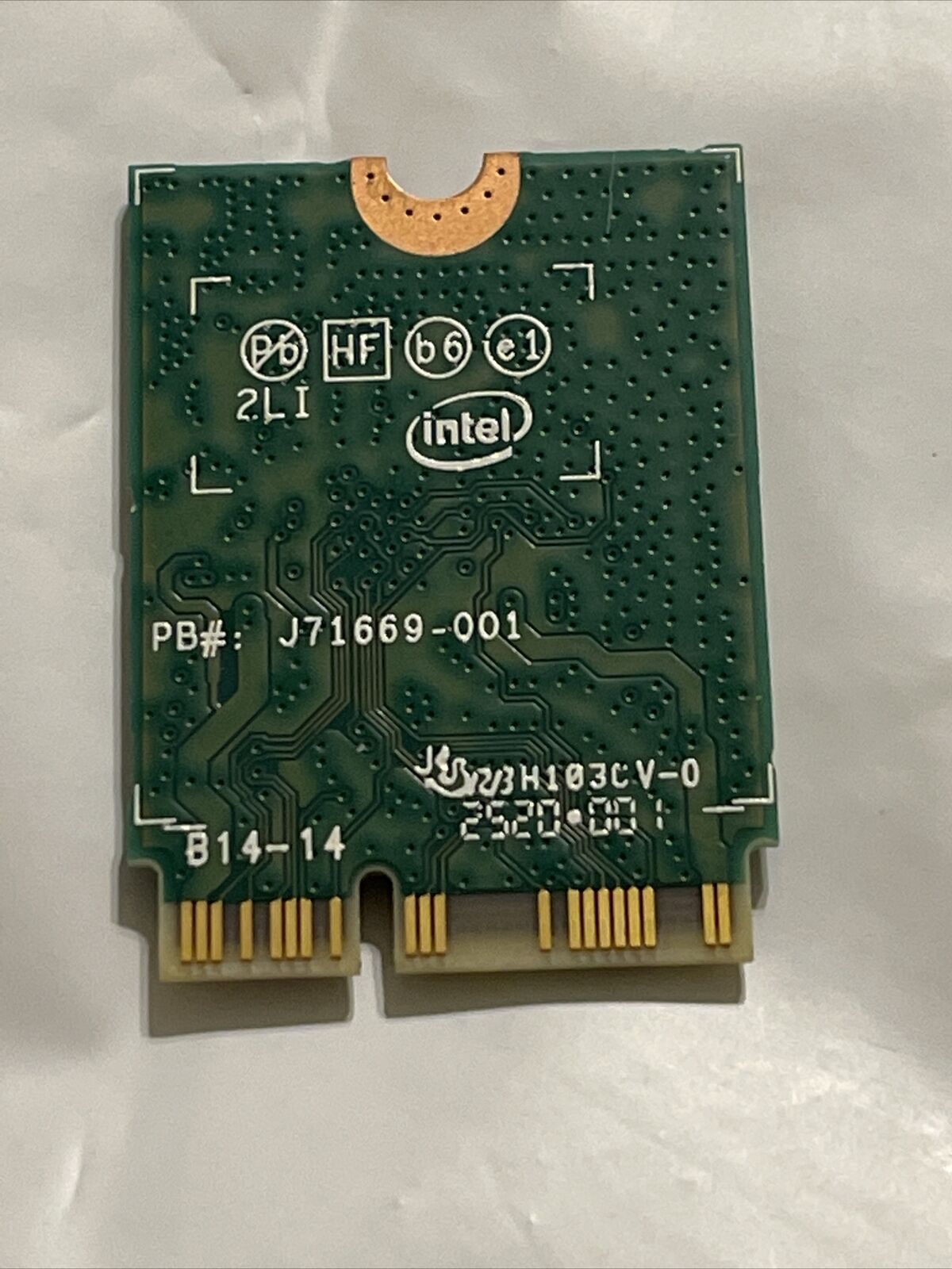 Dell Inspiron 7786 Intel 9462NGW WLAN WiFi +BT 5.0 Wireless Card 1275K 01275K