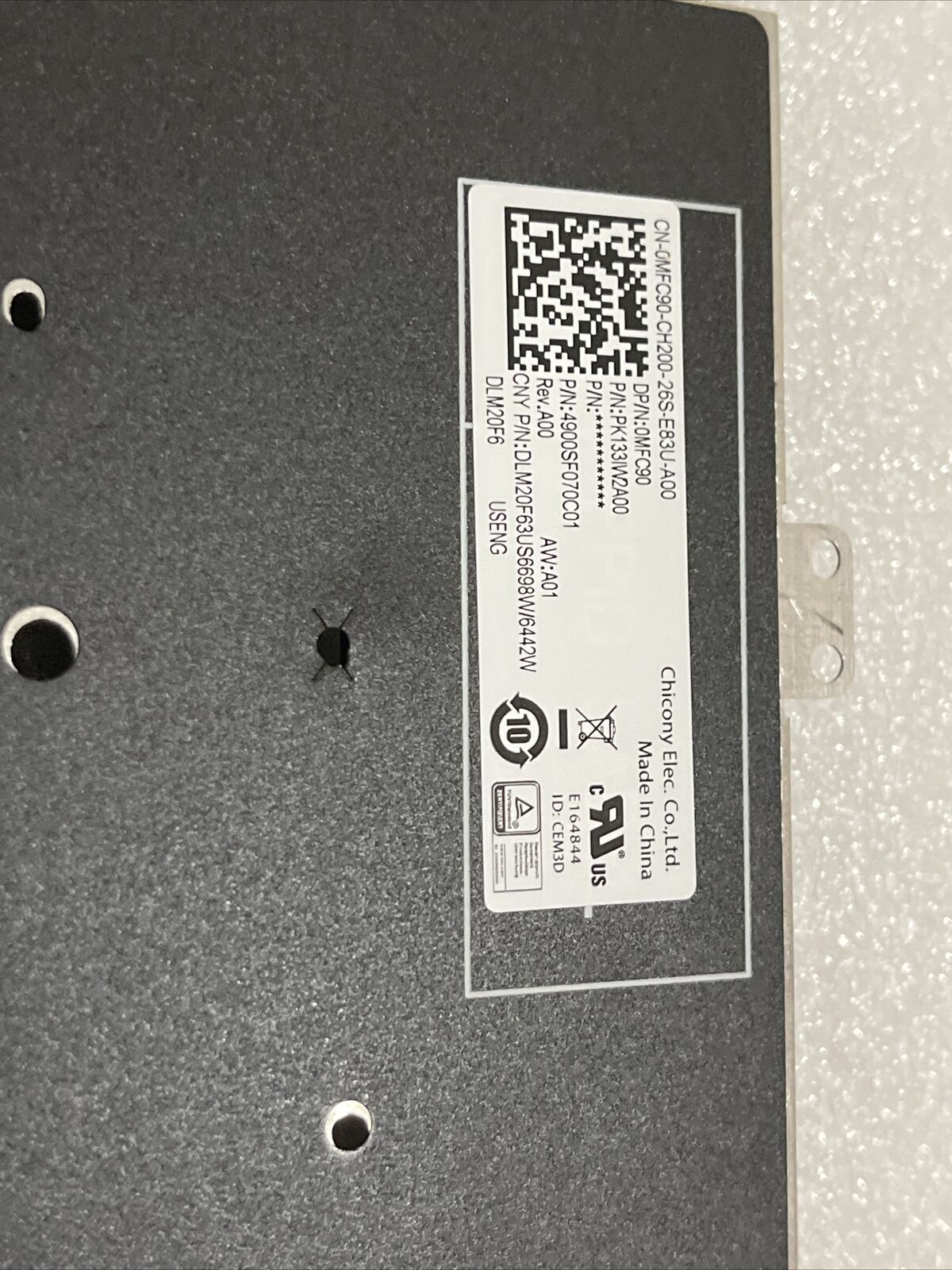 NEW Dell Latitude 5420/5430/7420/7520 US No Backlit ENGLISH Keyboard 0MFC90 H1B1