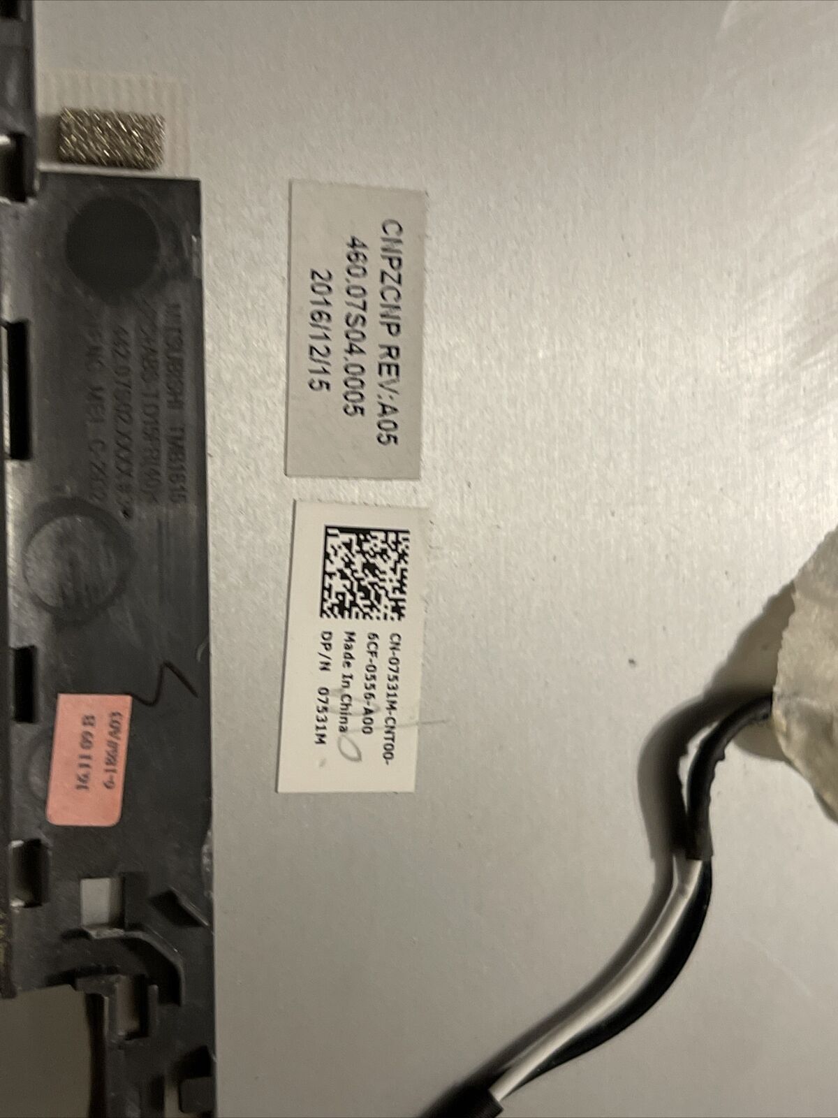 Genuine Dell Inspiron 13 7368 7378 13.3 Laptop Silver LCD Back Cover 7531M H1 B9