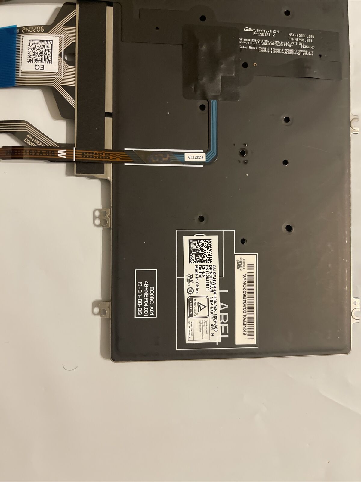 NEW OEM Dell Precision 7530 ENGLISH-CANADIAN FRENCH Laptop Keyboard 0FJ6WR K5