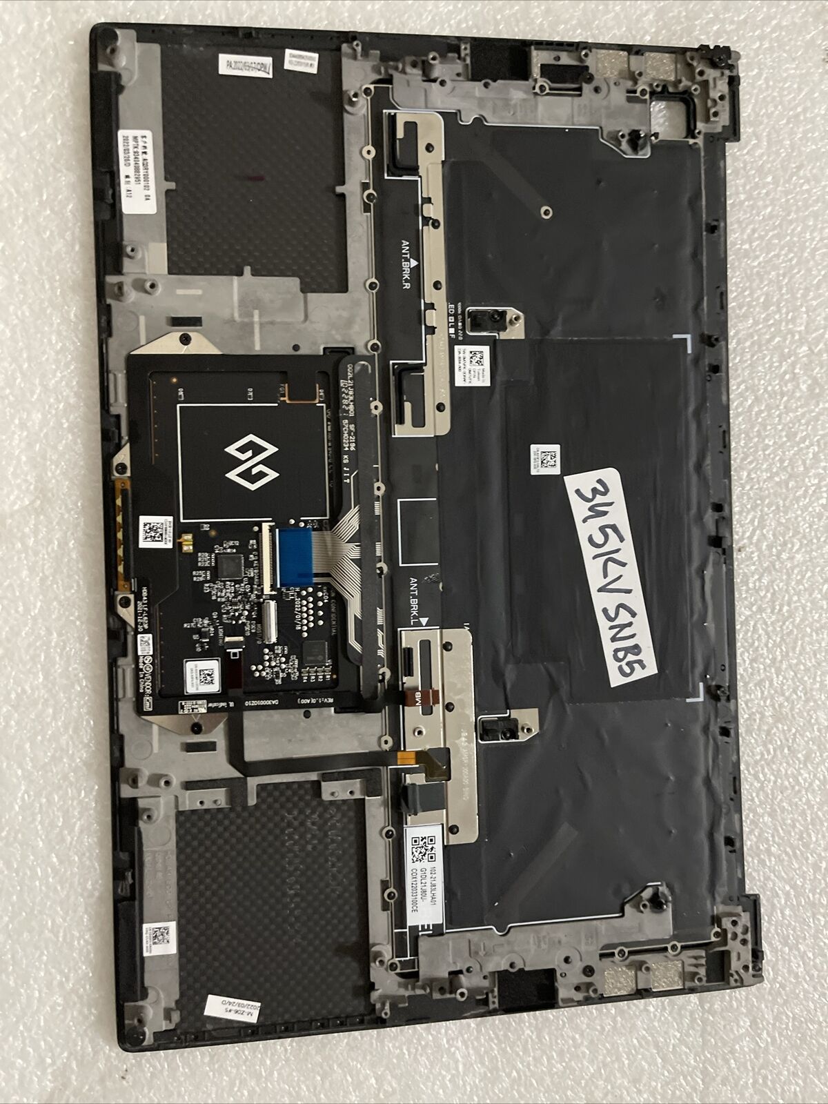 Dell Precision 14 5470 M5470 Palmrest Touchpad US English Keyboard 345KV SN b5