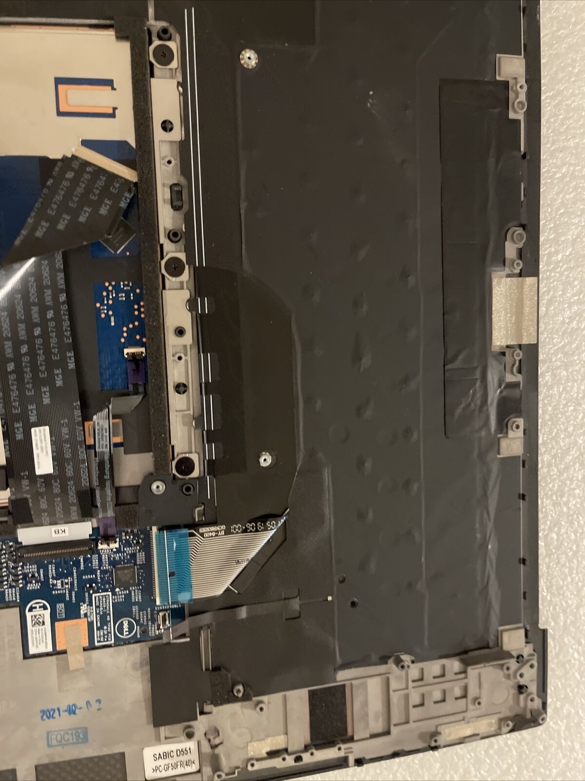 Dell XPS 9700 9710 Precision 5760 Palmrest Backlit US Eng Keyboard 0FWJ2 H1 P5