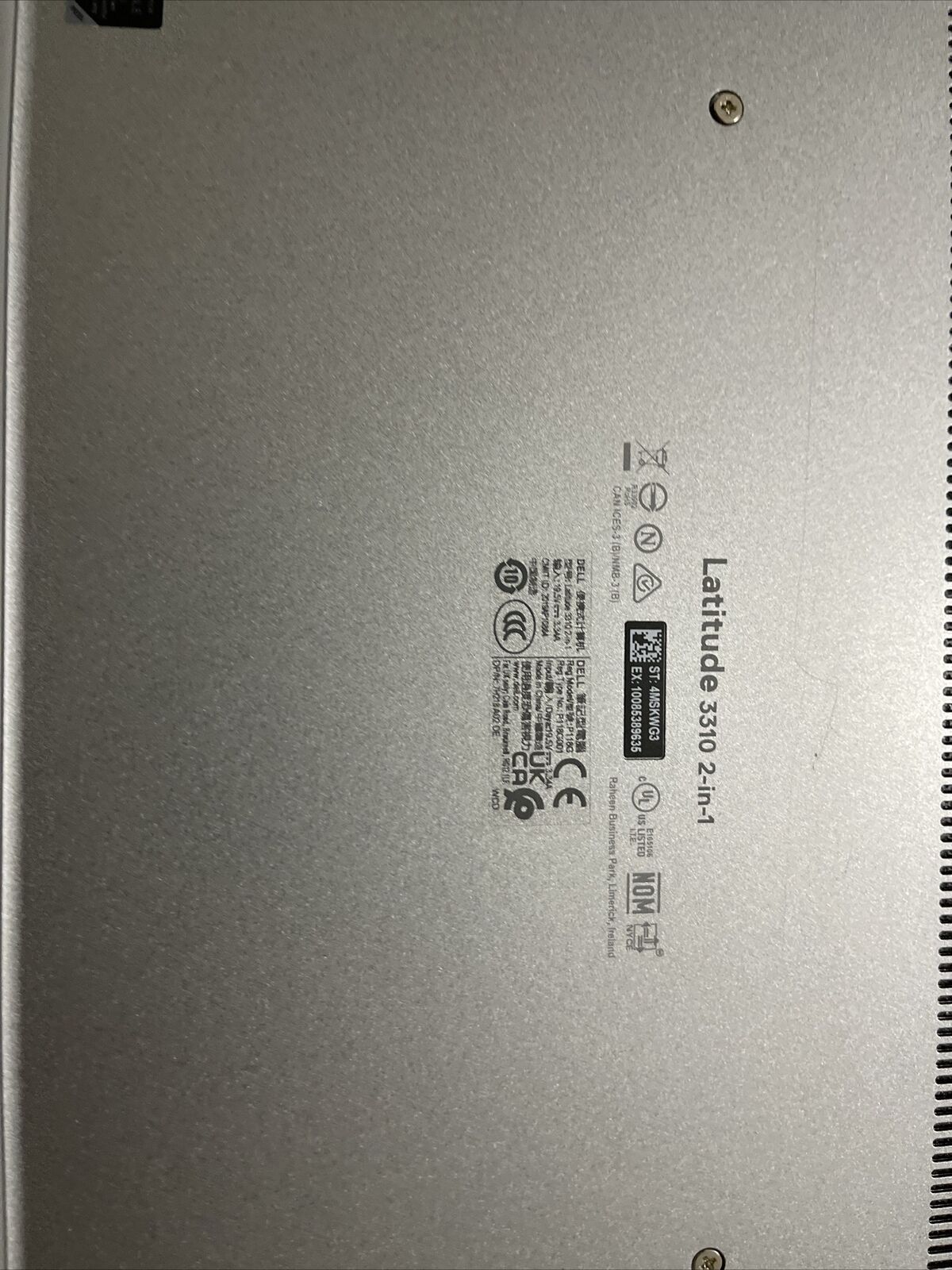 Genuine Dell Latitude 3310 2 in 1 Bottom Base Cover V6GPD 0V6GPD H1 B3 Grade A