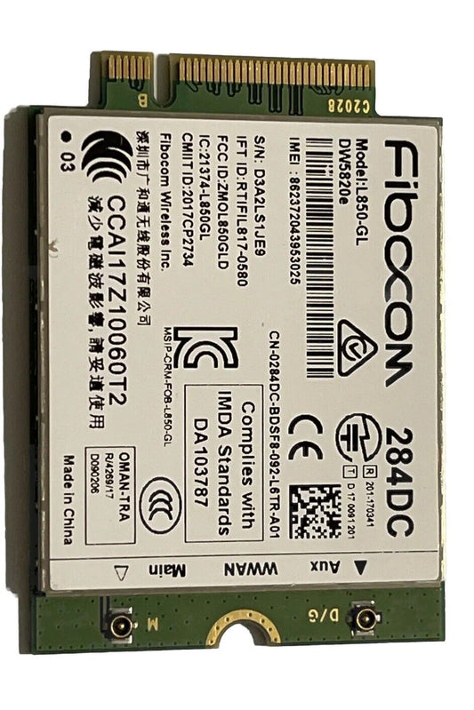 New Dell DW5820e Fibocom L850-GL LTE/WCDMA 4G WWAN Card Module 284DC