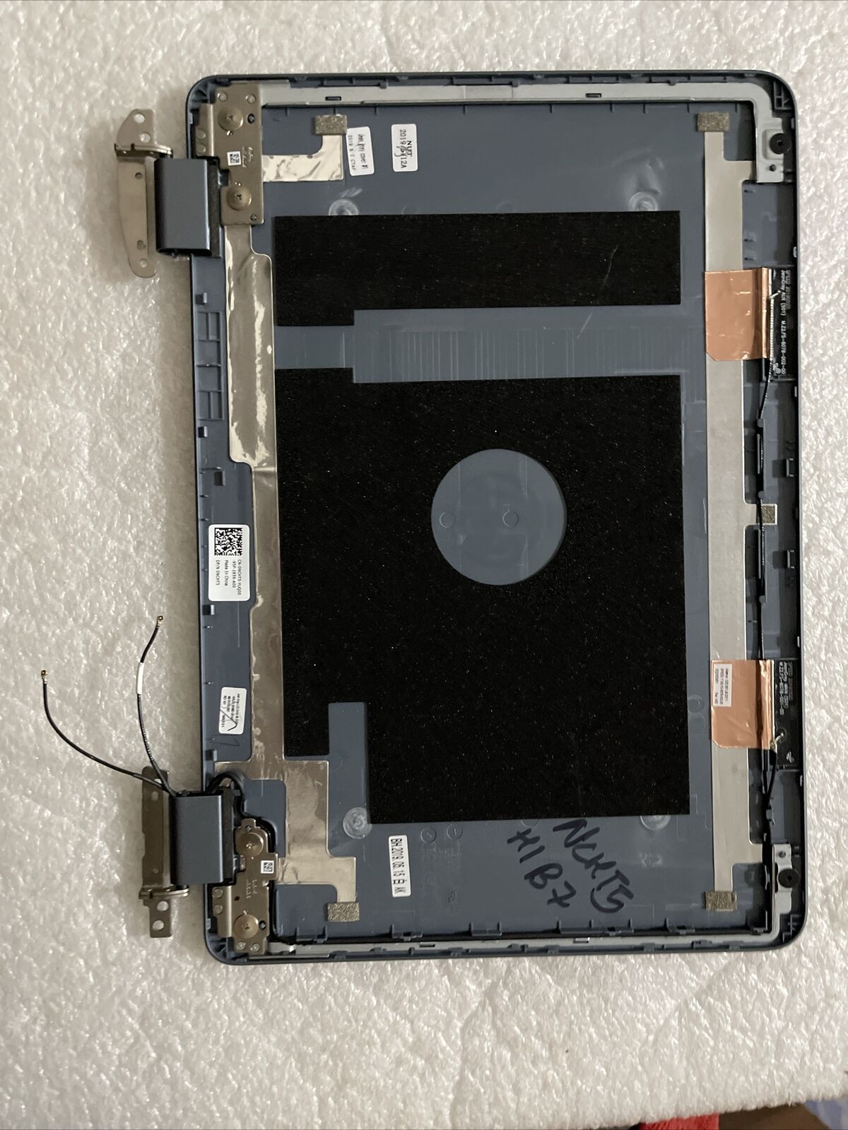 Dell Inspiron 3195 2-in-1 11.6" LCD Back Top Cover Lid W Hinges Gray NCHT5 H1B7