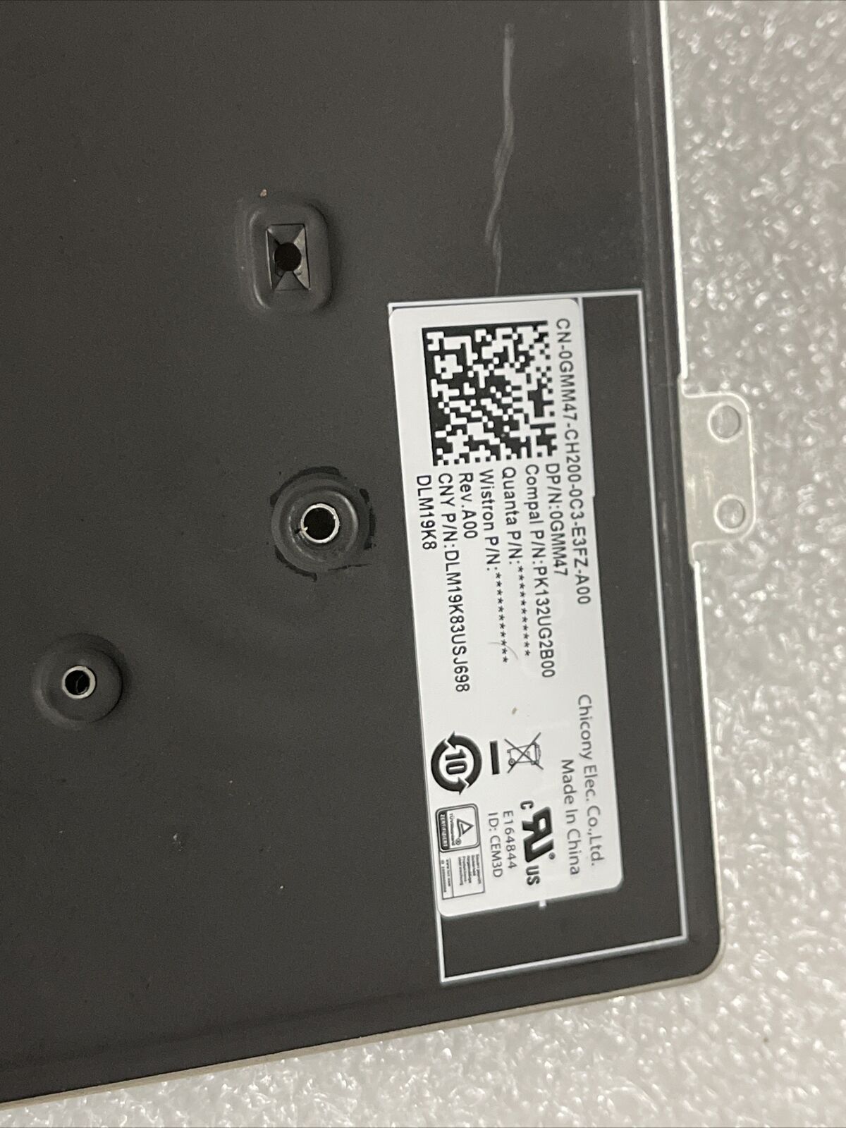 New GENUINE Dell Latitude 7410 US Keyboard PK132UG3B00 SN4291BL GMM47 0GMM47