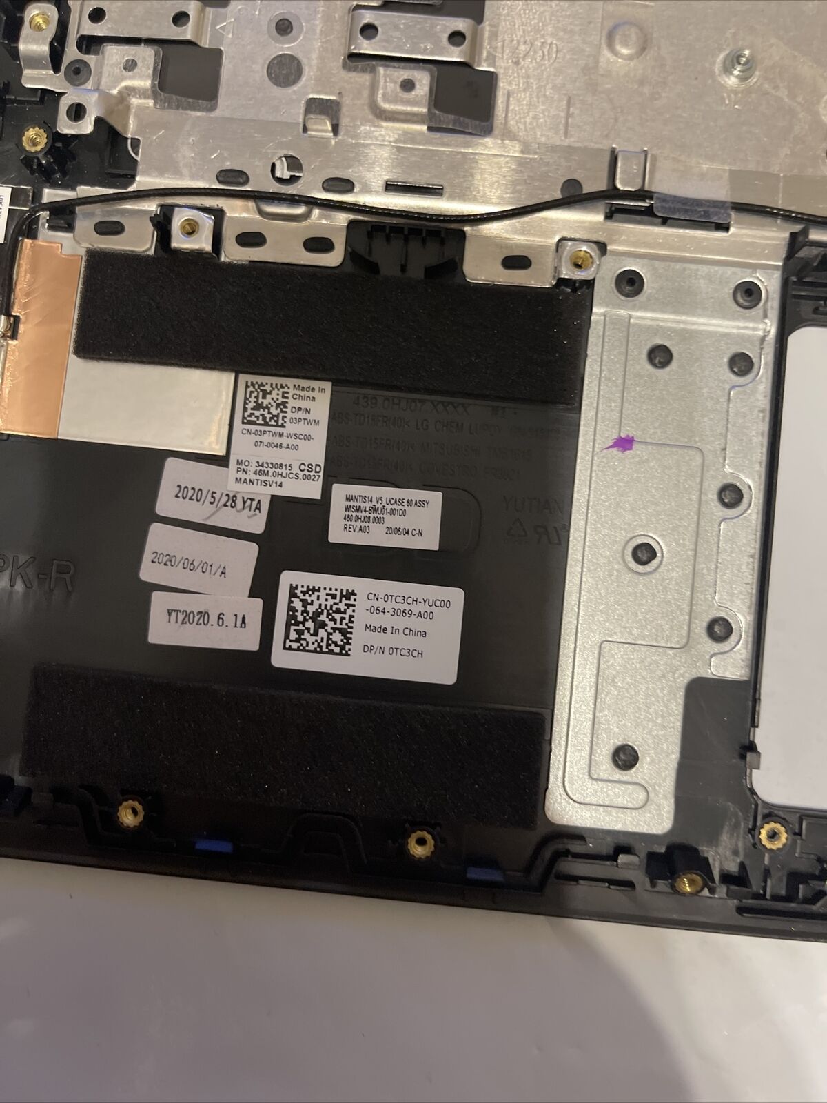 Dell Vostro 14 5490 Palmrest US EnglishKeyboard V5490 TC3CH P3