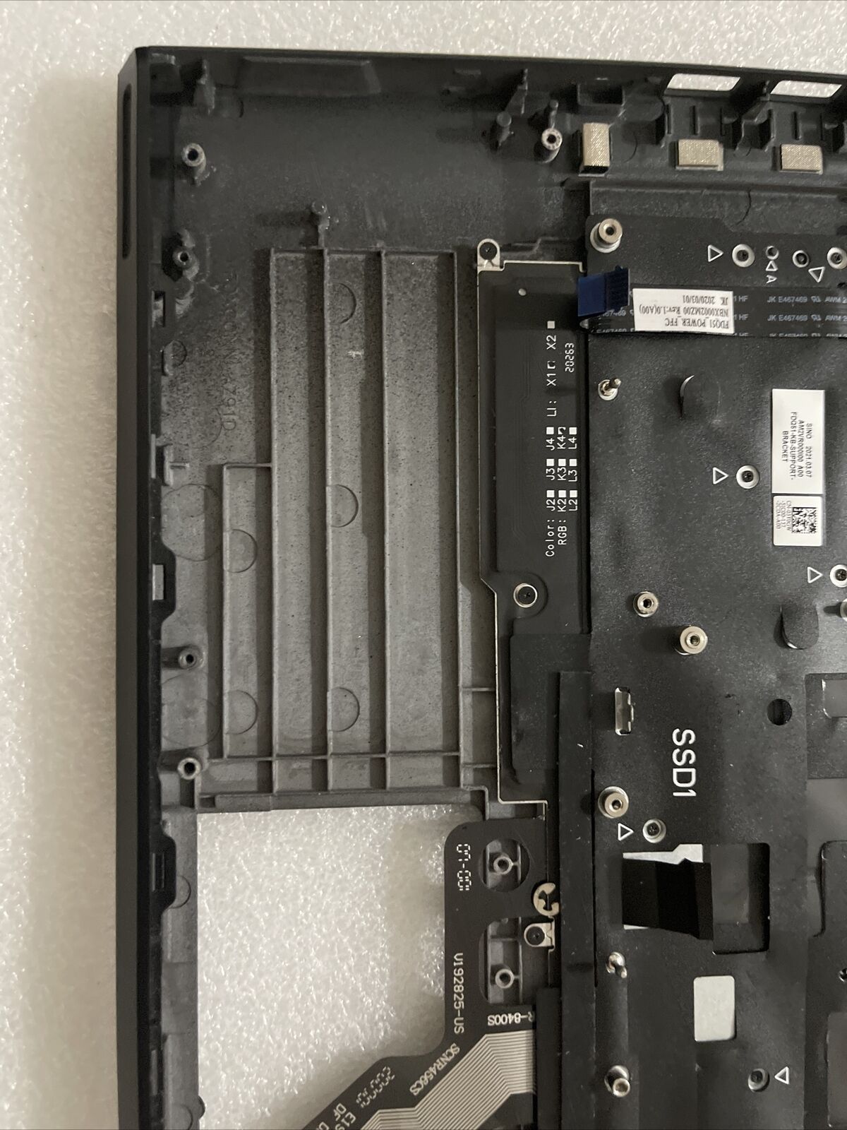Genuine Dell Alienware M15 R4 Palmrest US English Backlit Keyboard T17R7 SF P6