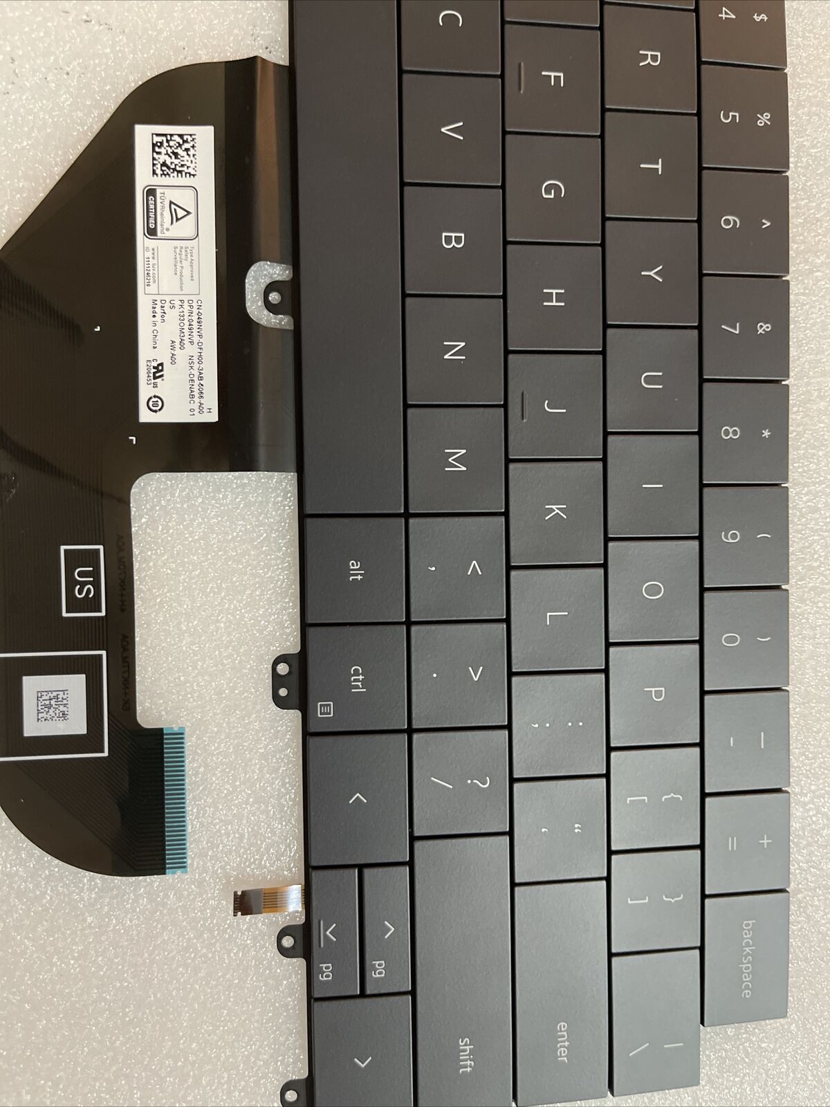 New Dell XPS 13 Plus 9320 Laptop US English Backlit Keyboard 49NVP 049NVP H1 B1