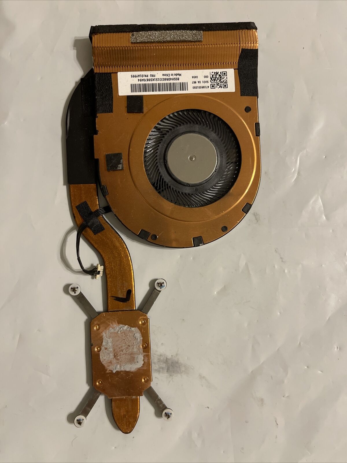 Genuine Lenovo ThinkPad T490S CPU Heatsink Cooling Fan 01AY994 01AY995 ata