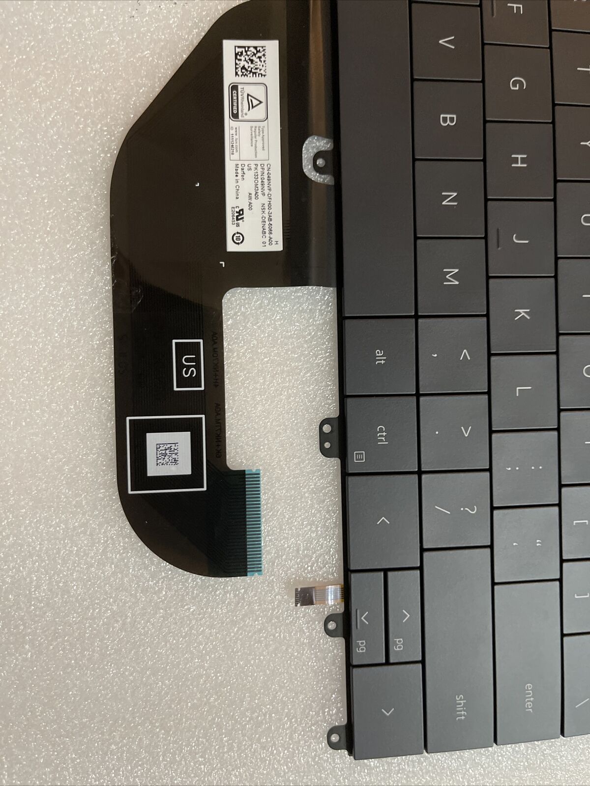 New Dell XPS 13 Plus 9320 Laptop US English Backlit Keyboard 49NVP 049NVP H1 B1