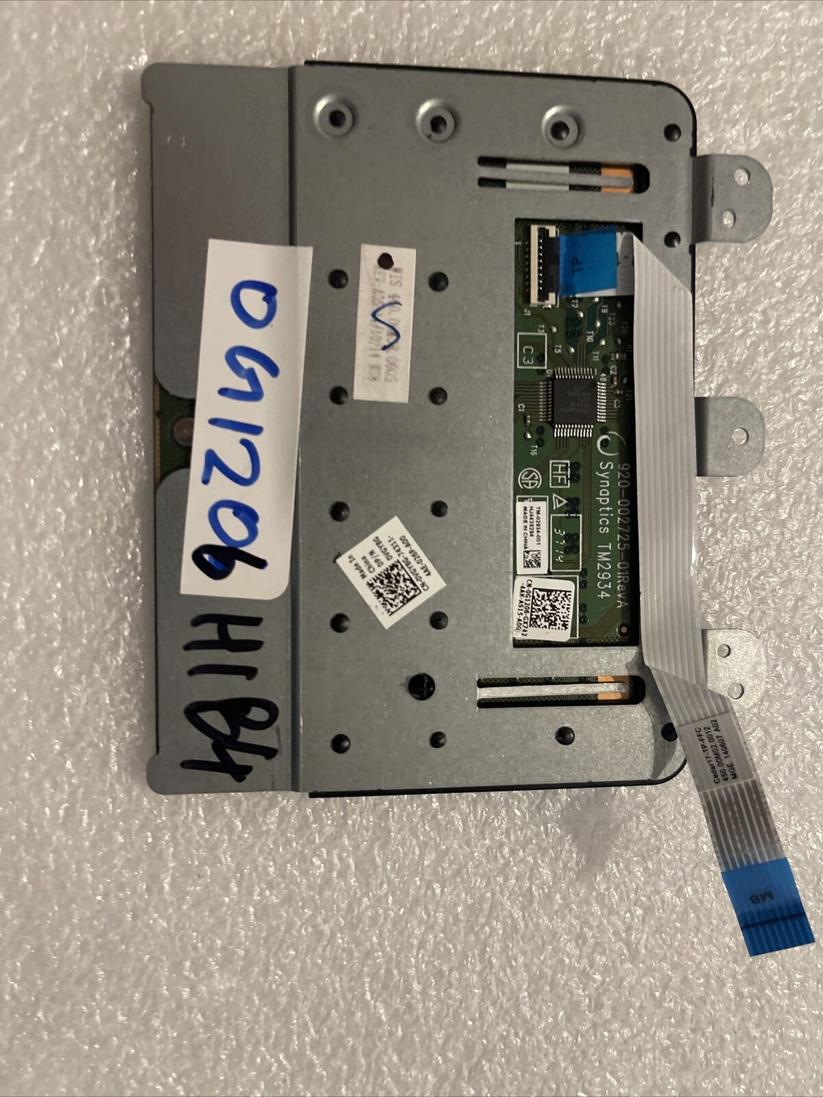 Dell OEM Inspiron 17 5748 Touchpad Sensor W/Cable Black VGY8G G1206 H1 B4