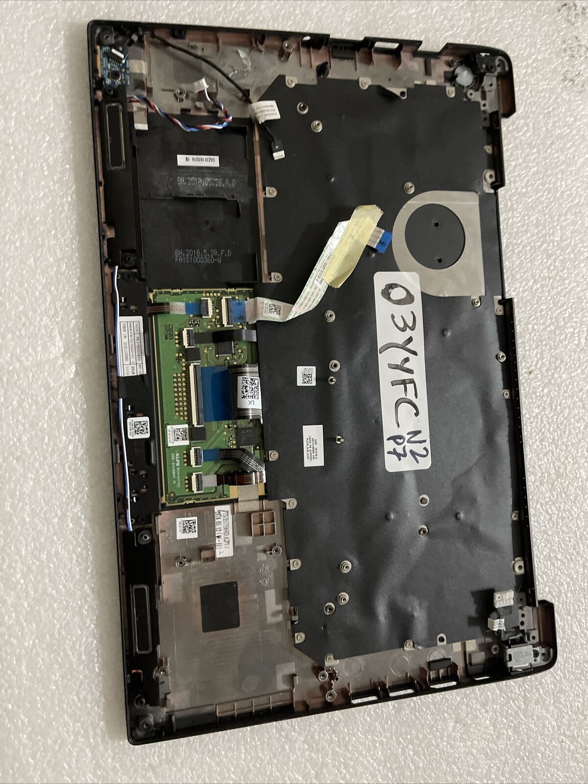 Dell Latitude 7480 Laptop Palmrest Touchpad US/EN BCL Keyboard 3YYFC N2P7 GradeA