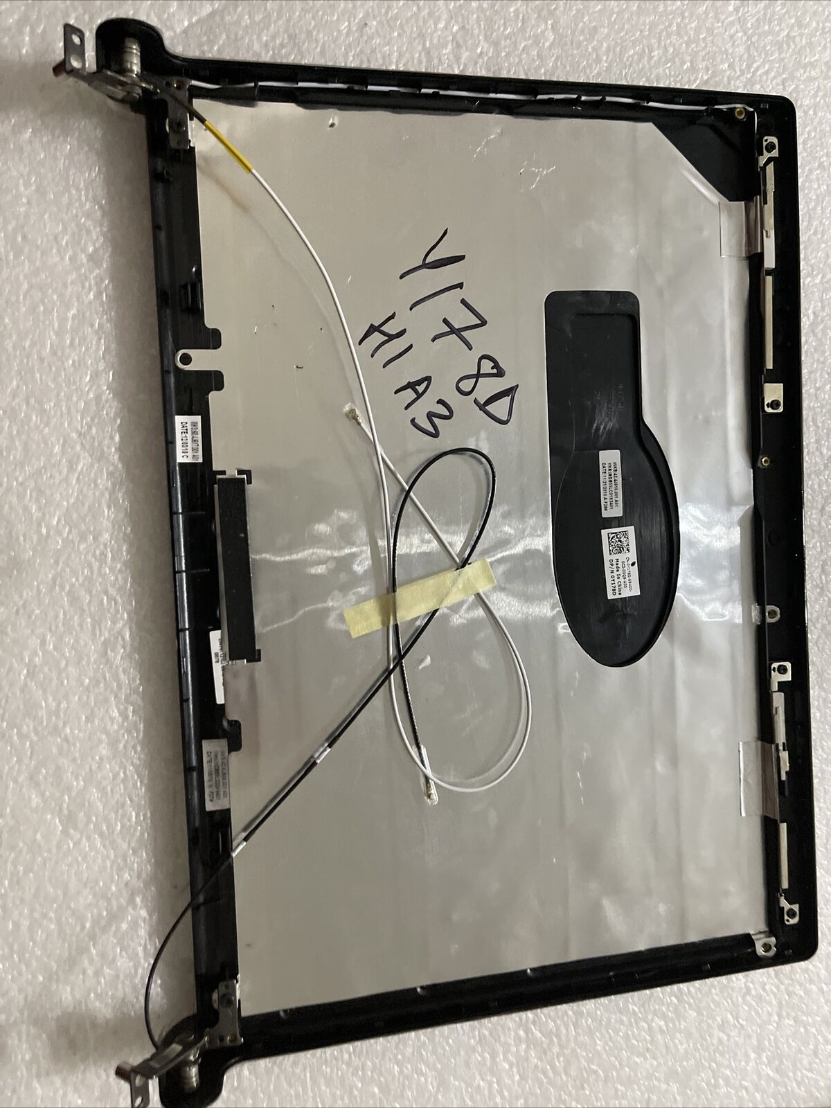 New Dell OEM Inspiron 1318 LCD Back Cover Lid Hinges Blue F205H Y178D H1 A3