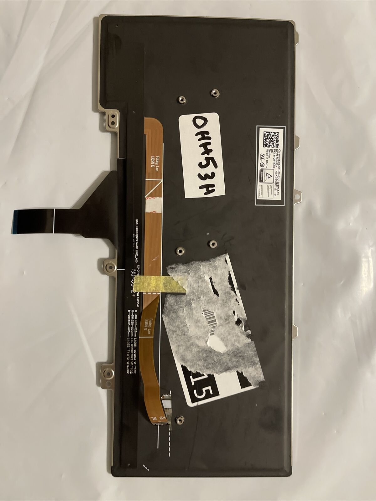 Genuine OEM Dell 0HH53H V155625AS1 US Layout Backlit Keyboard HH53H 0HH53H B4