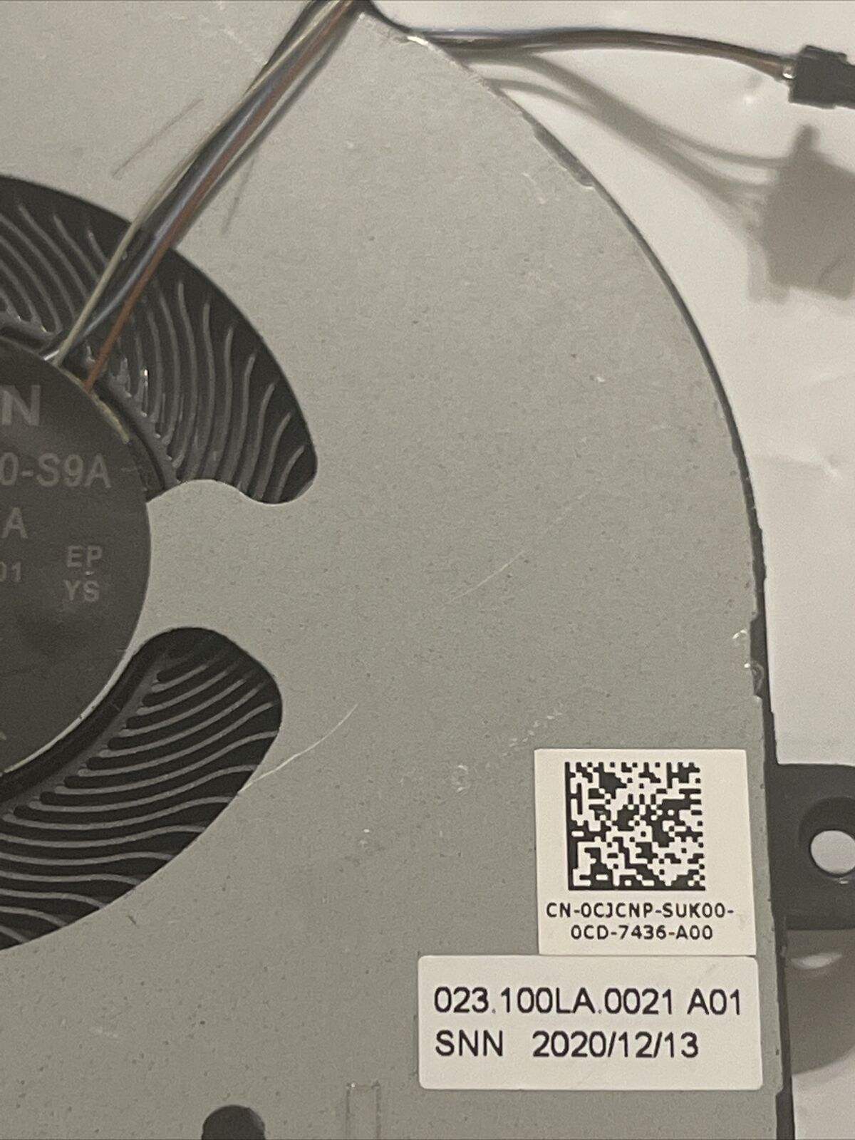 Genuine Dell Latitude 13 5320 Cpu cooling fan CJCNP 0CJCNP P2