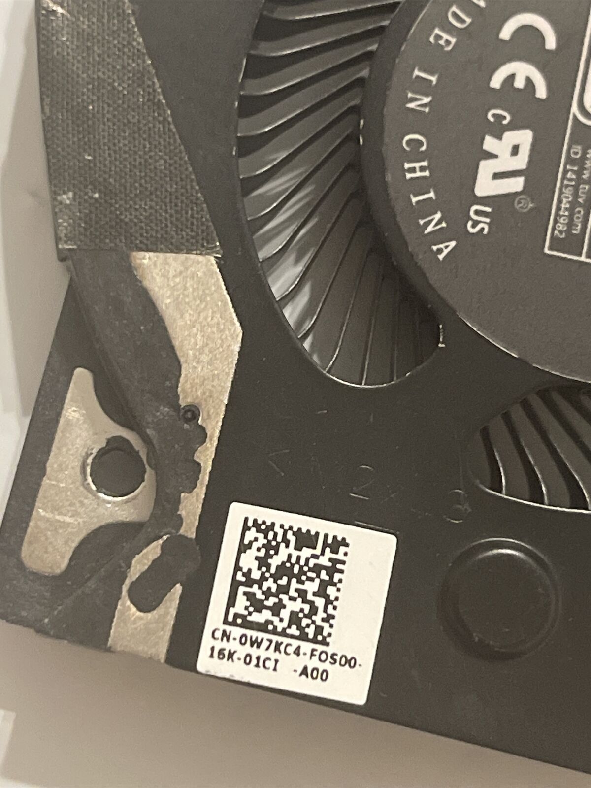Genuine DELL ALIENWARE X17 R1 COOLING FAN DC12V 0W7KC4 W7KC4 P2