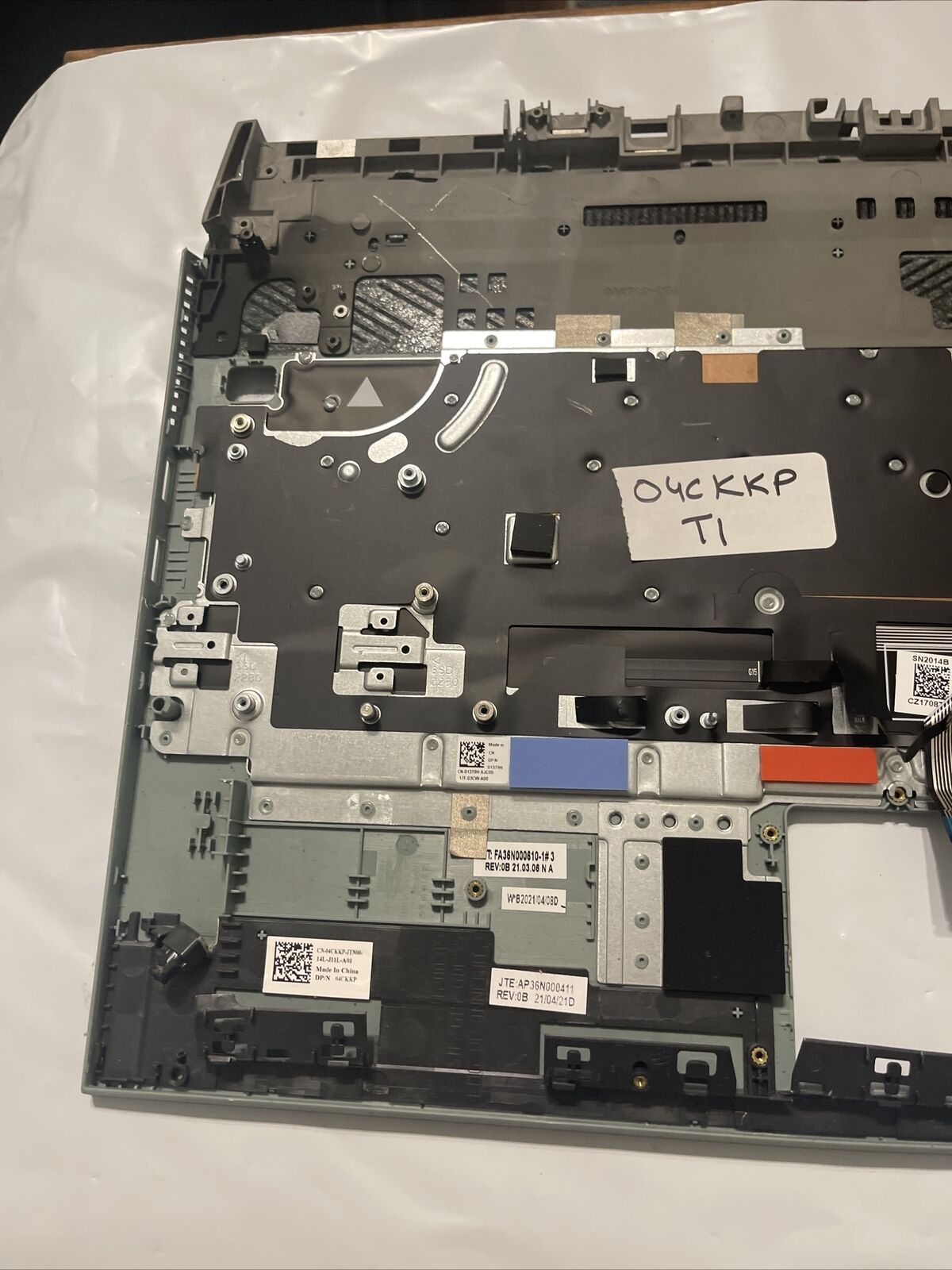 Genuine DELL G15 5510 5511 5515 Palmrest Keyboard 04CKKP 4CKKP T1