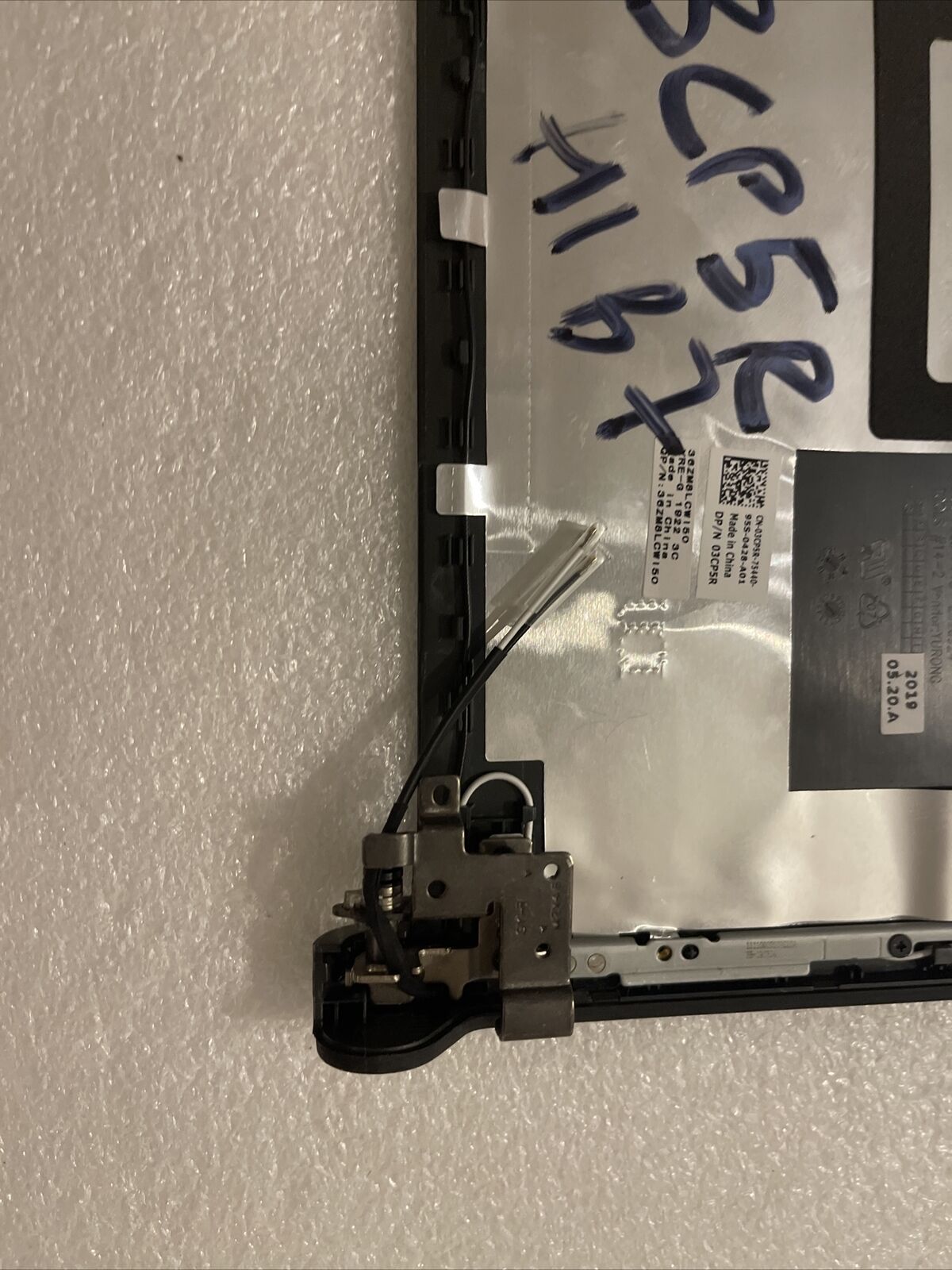 New OEM Dell Chromebook 11 3120 11.6" LCD Back Cover & Hinges 3CP5R 03CP5R H1 B7