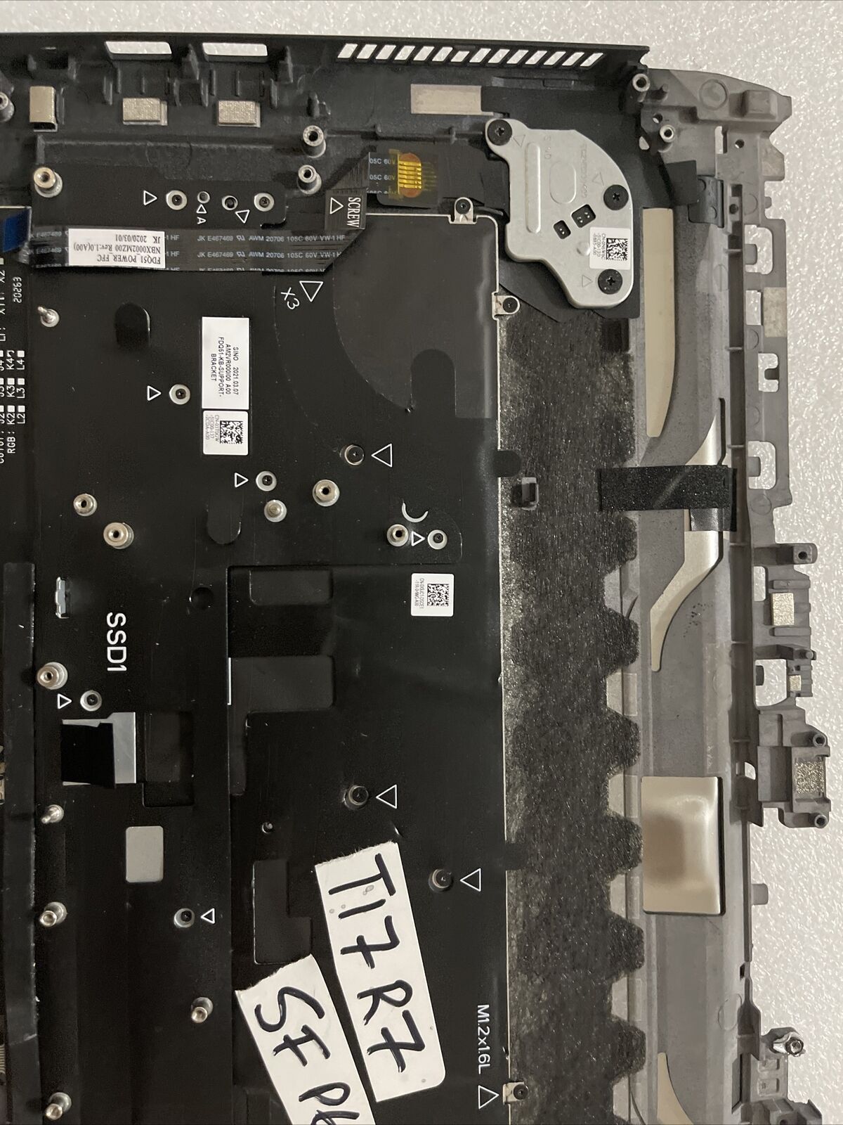 Genuine Dell Alienware M15 R4 Palmrest US English Backlit Keyboard T17R7 SF P6