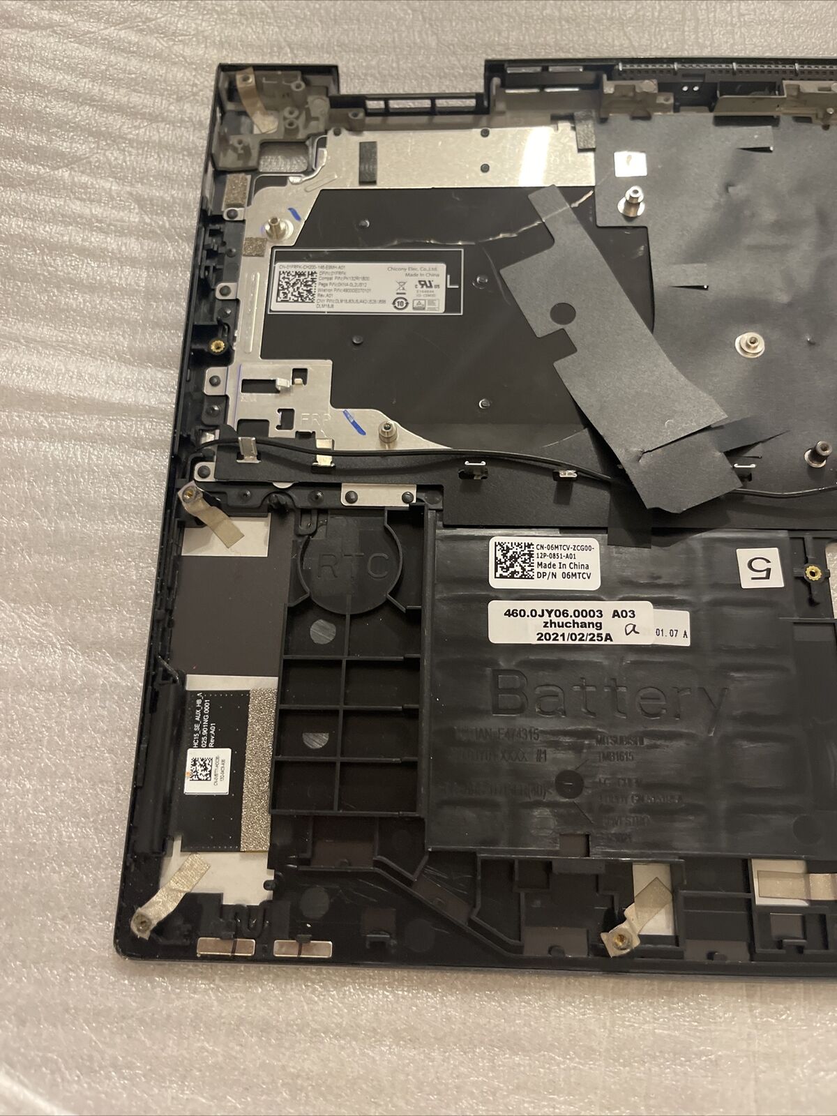 OEM Dell Inspiron 7500 15.6" Laptop Palmrest US BCL Keyboard 6MTCV 06MTCV P3