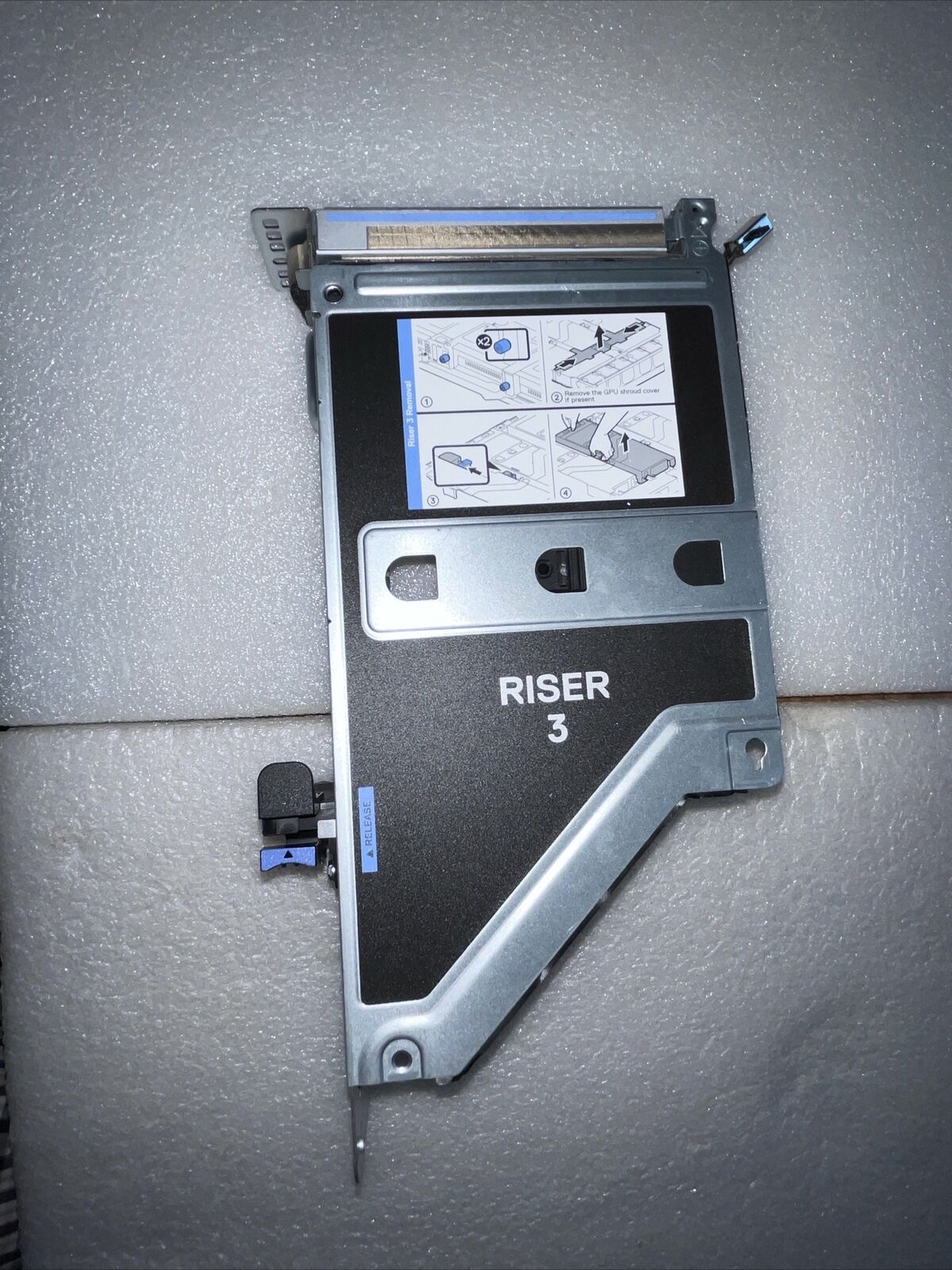 Dell R750/R7525 Riser 3B 2x8 FH With Bracket 5w43g 05W43G H1 K3