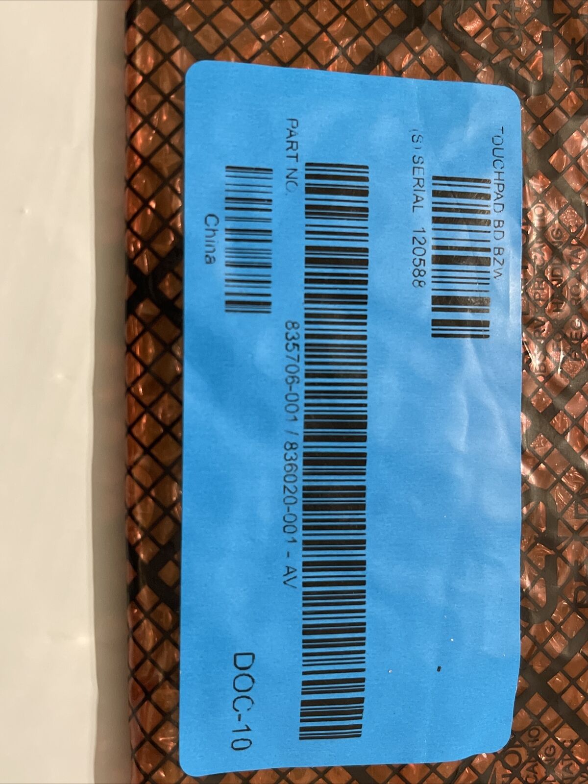 Genuine HP Touchpad BD BZW Pavilion 10 Series No Cable 836020-001 835706-001 ata