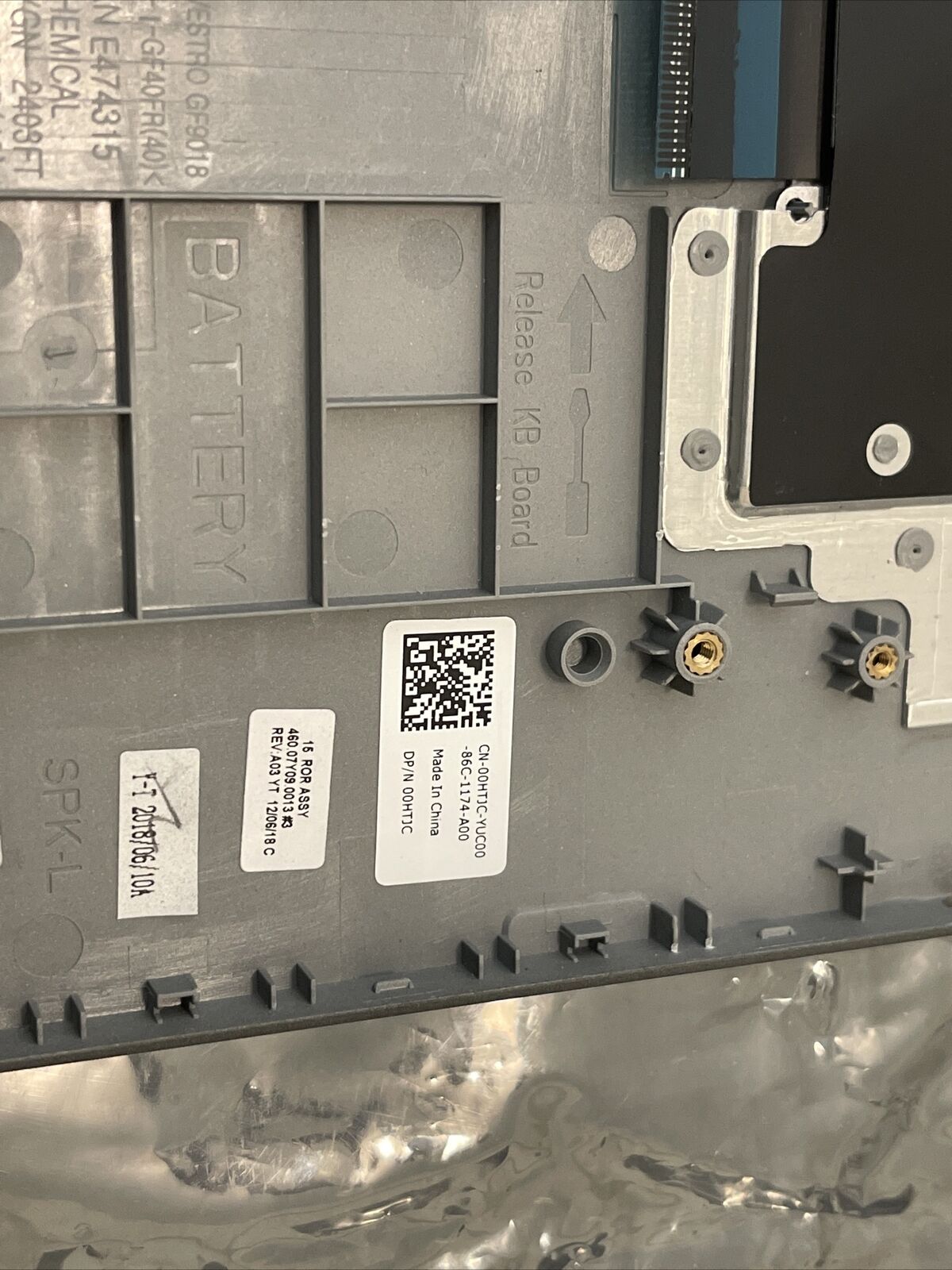 OEM Dell Inspiron 15 5000 5568 5578 15.6" Palmrest US English Keyboard 0HTJC P1