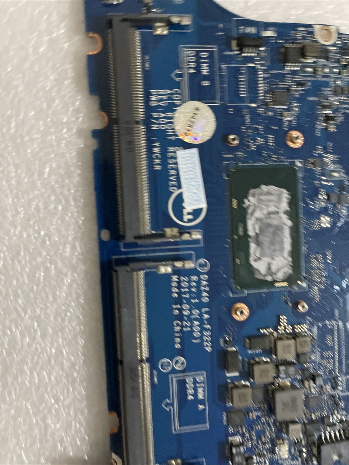 Genuine DELL Latitude 7490 E7490 I5-8250U Motherboard DAZ40 LA-F322P 0R462V H1B3