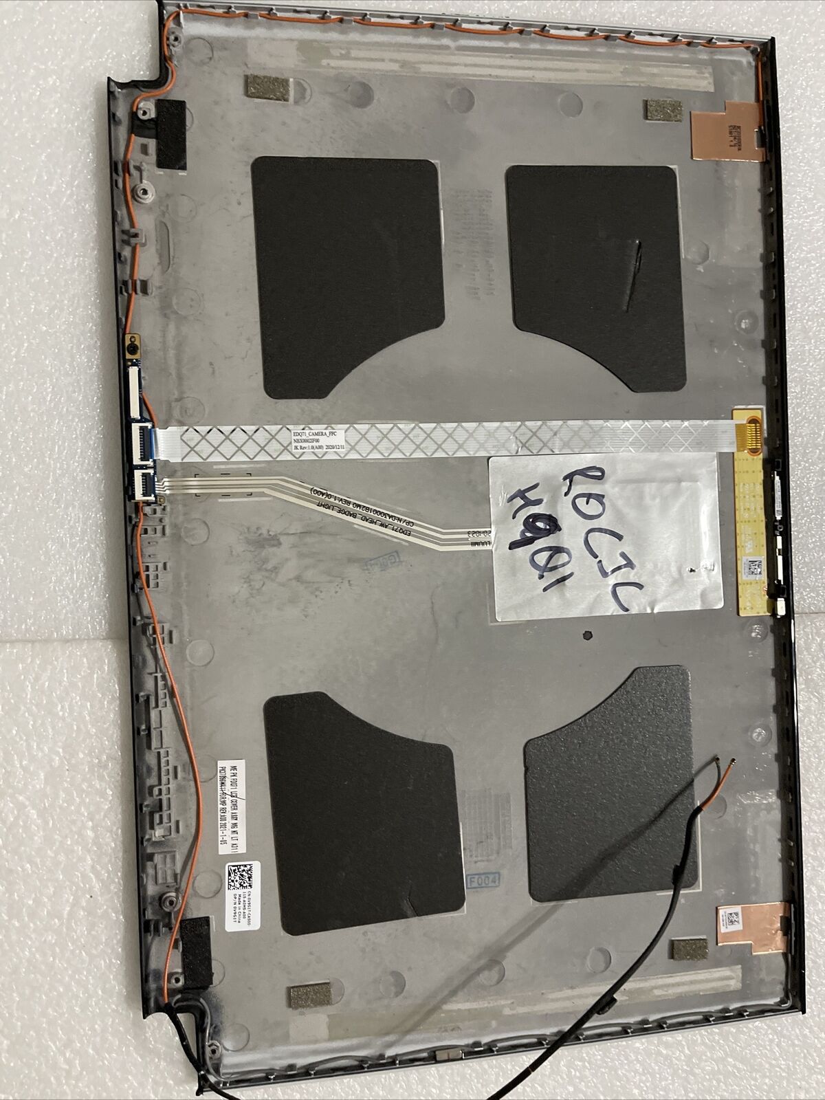 Oem Dell Alienware M17 R3 LCD Back Cover 17.3 White Camera Cables 0R0CJC H9 Q1