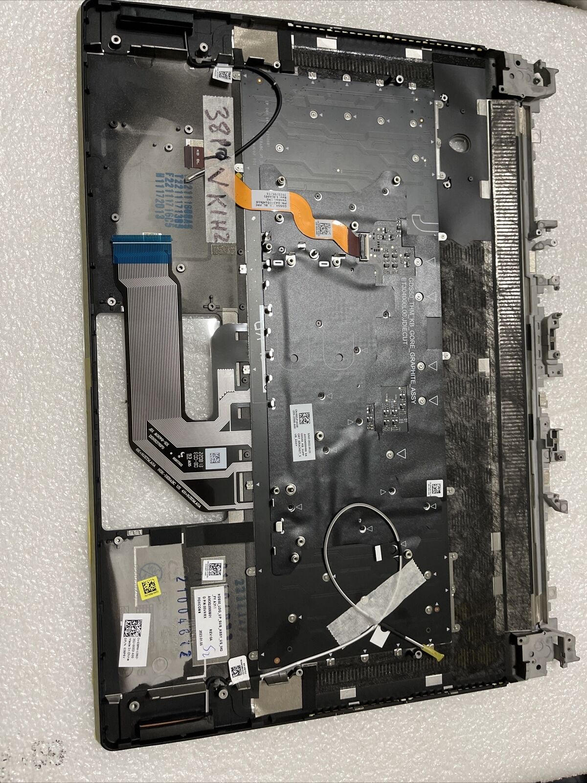 New Oem Dell Alienware X15 R1 R2 Palmrest US English Keyboard 386PV 5VHRX K1 H2