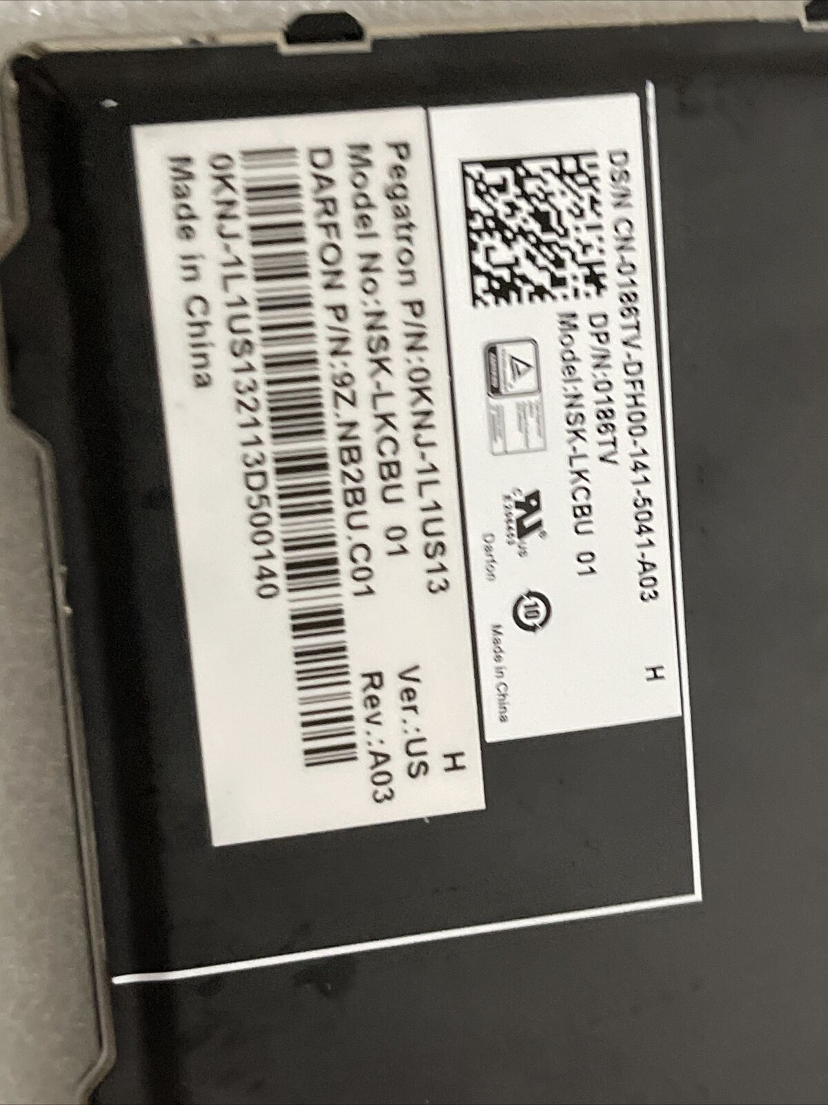 Genuine Dell Latitude 7204 7404 7414 5204 Laptop English Backlit Keyboard 0186TV