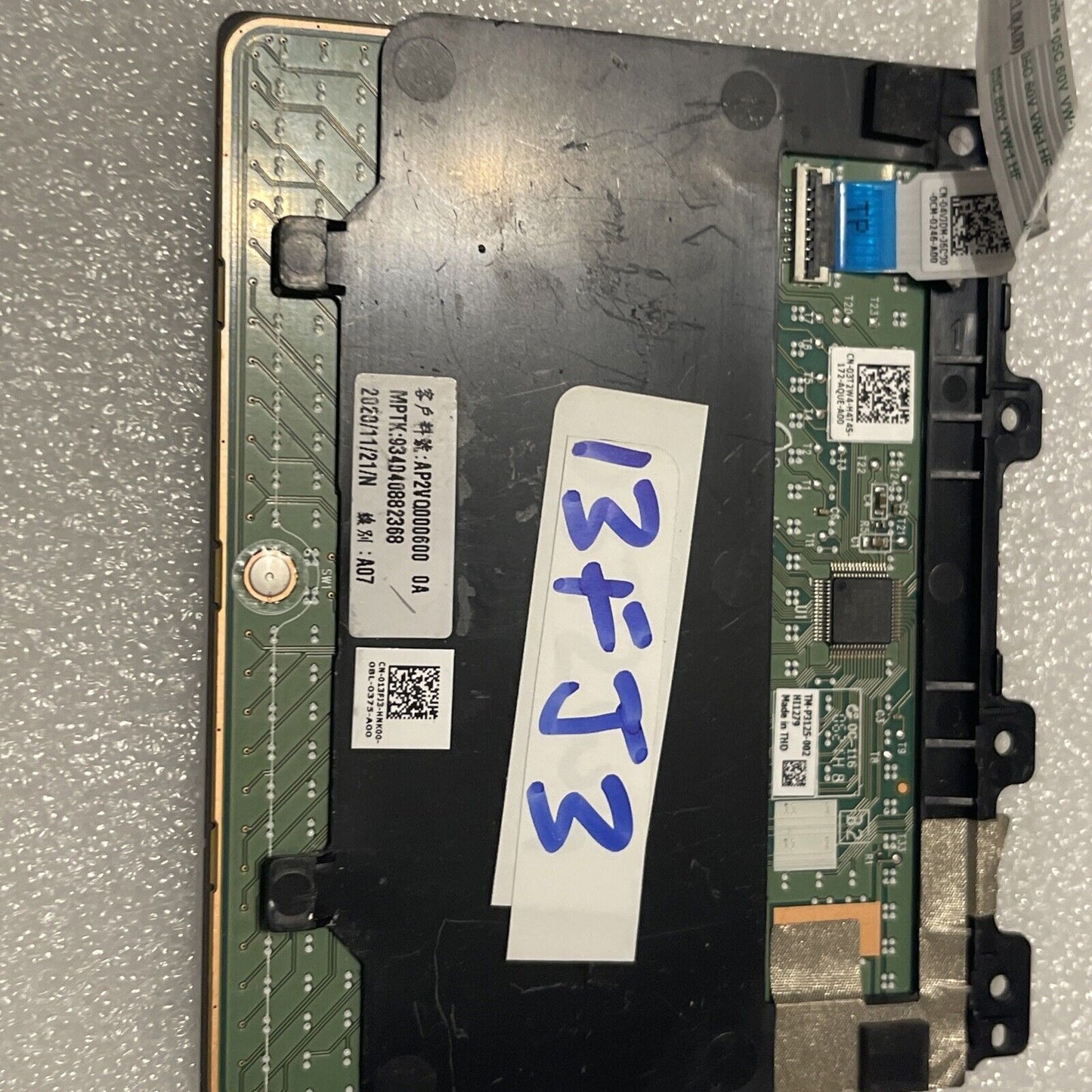 Dell OEM Alienware m17 R3 Touchpad Sensor White With Cable Gffct 13FJ3 B1